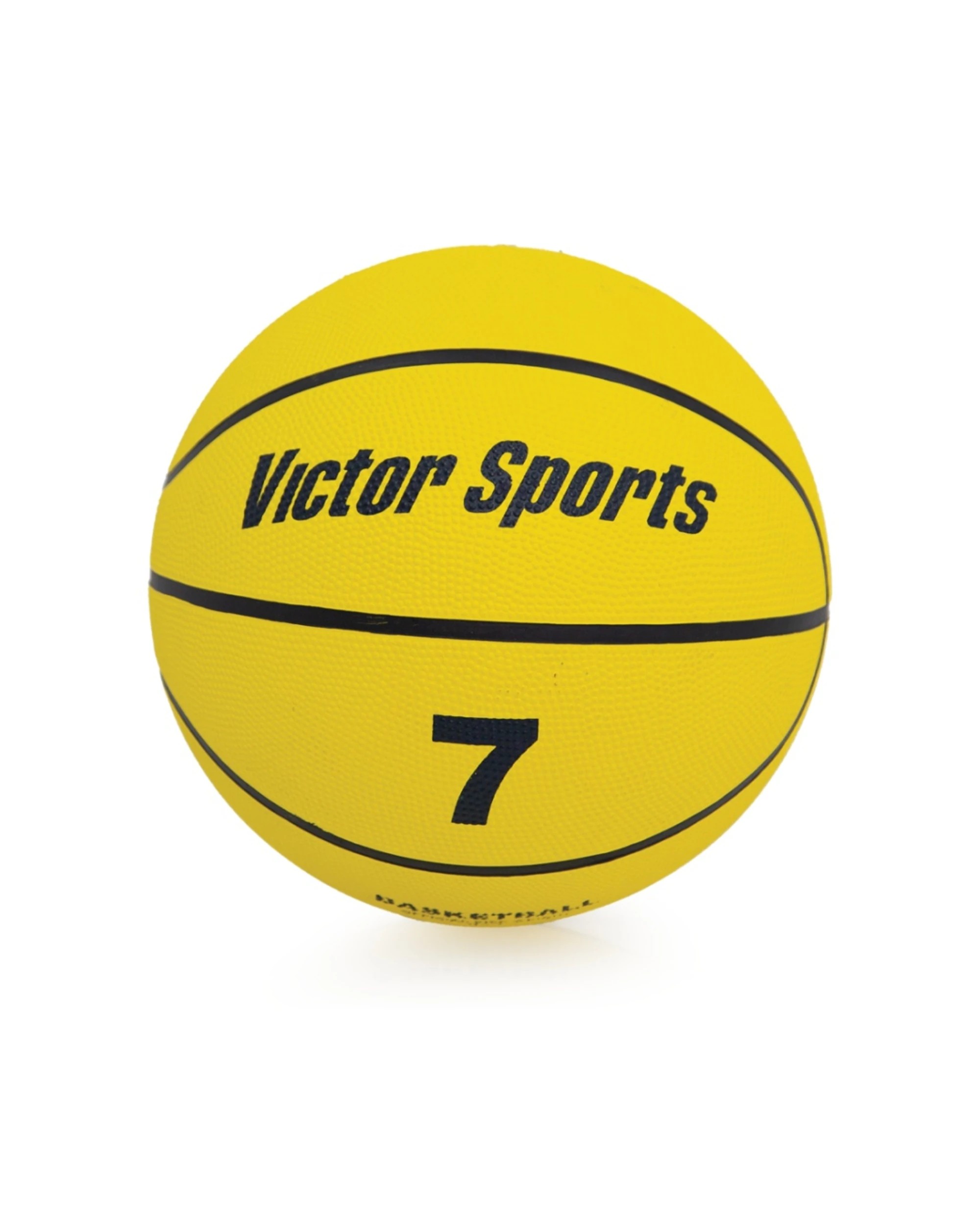 1 Victor Sports Heavy Duty Durable Rubber Basketball Size 7 - Yellow, 1 of 2