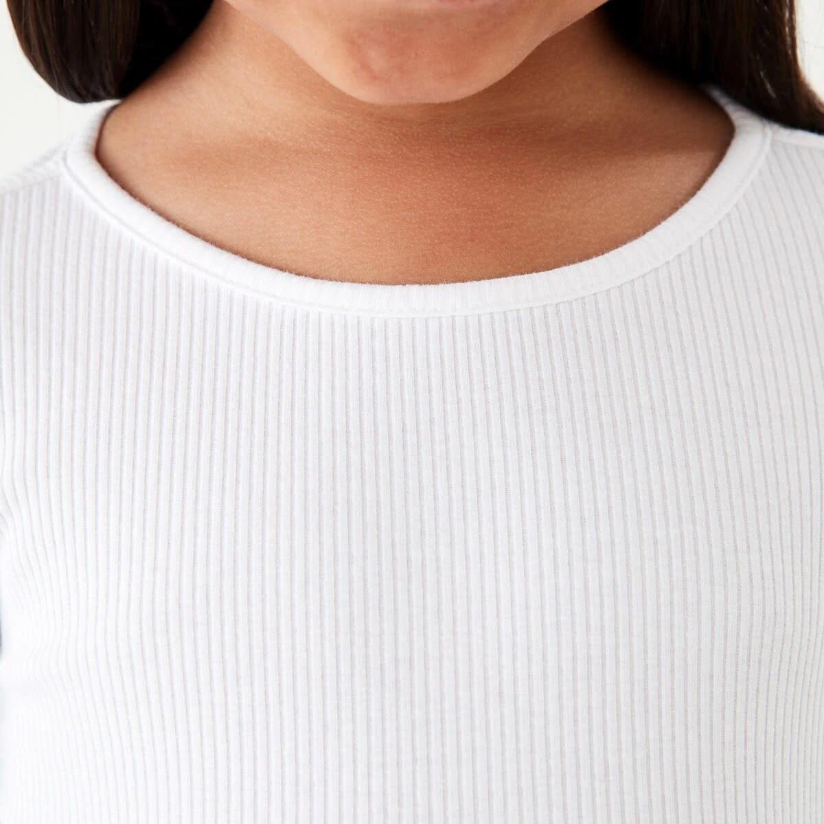 4 Long Sleeve Rib T-shirt White, 4 of 9
