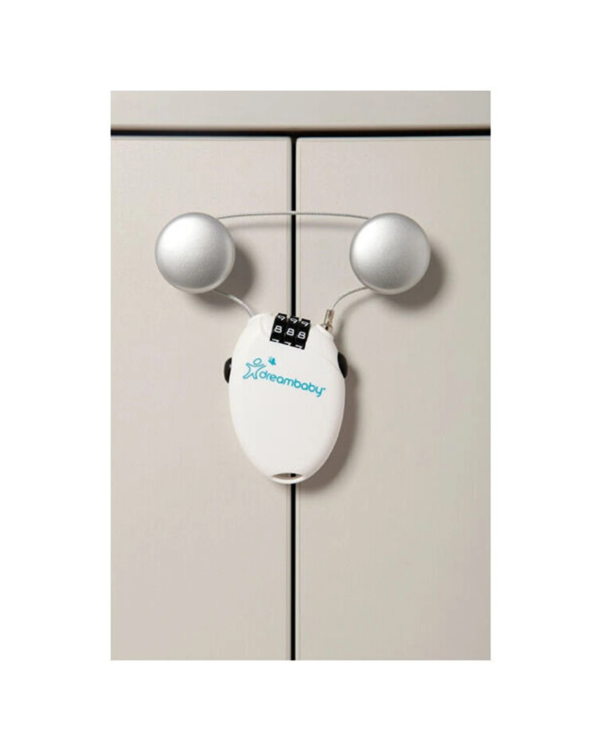 3 Dreambaby Cable Combination Cabinet Cupboard Child Lock Adjustable Length - White, 3 of 5