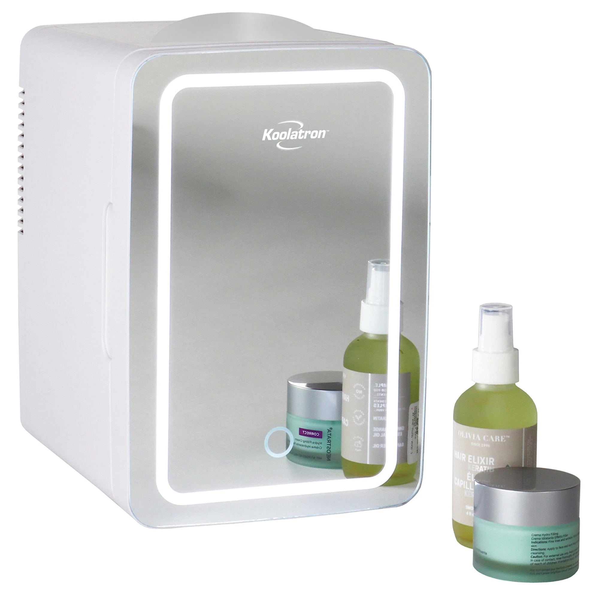 3 Koolatron 6L Cosmetics Fridge with LED Mirror - White, 3 of 6