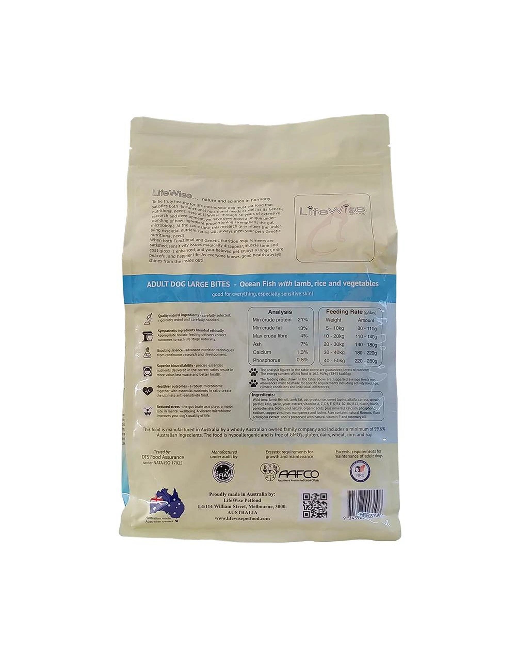 2 Lifewise Adult Large Dry Dog Food Ocean Fish w/ Lamb & Vegetables 2.5kg, 2 of 2