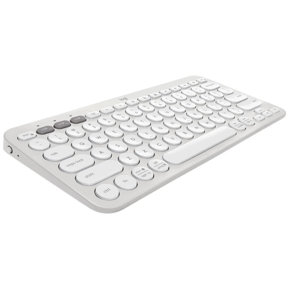 3 Logitech K380s Pebble 2 Keys Wireless Keyboard White, 3 of 5