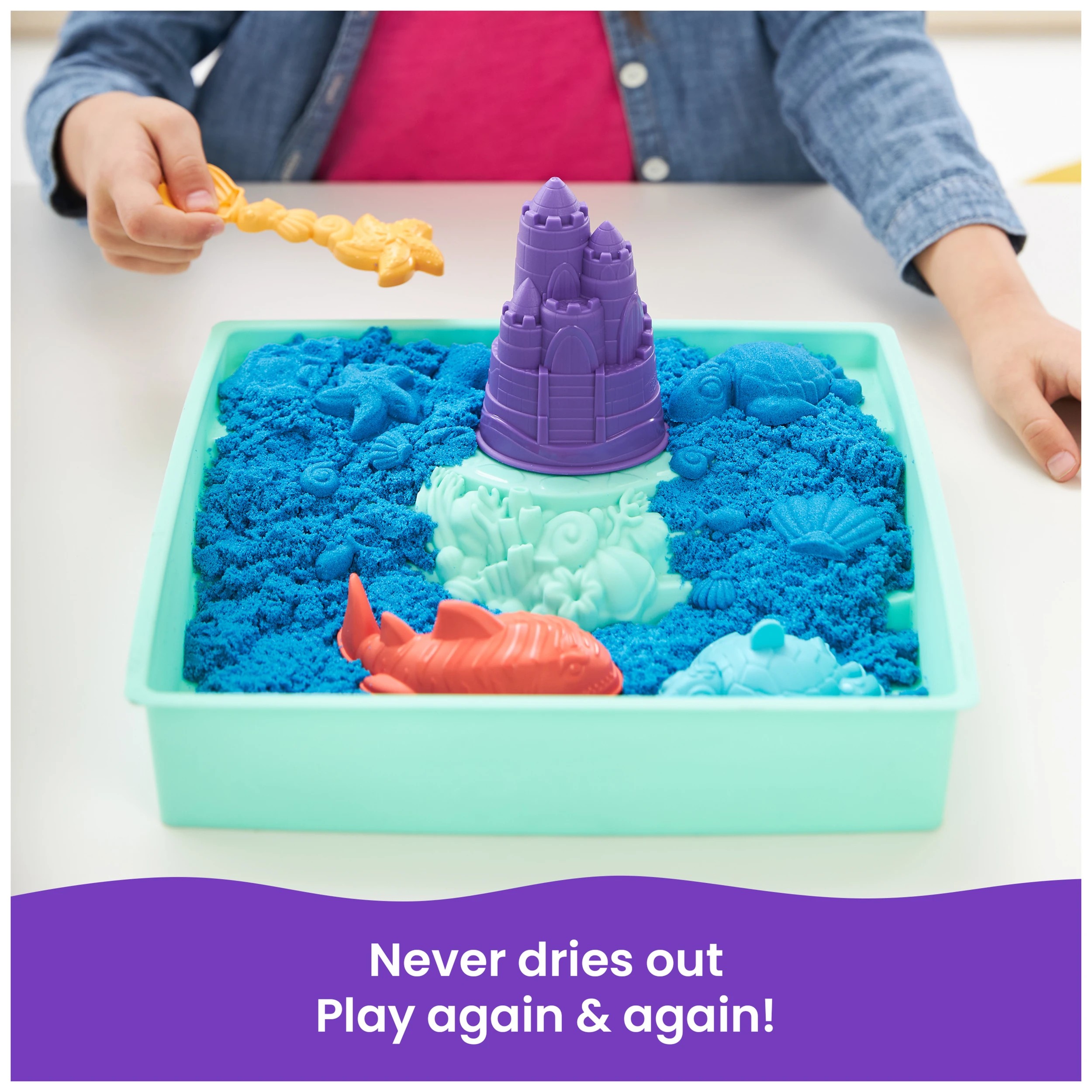6 Kinetic Sand Sandbox Set - Multi, 6 of 8