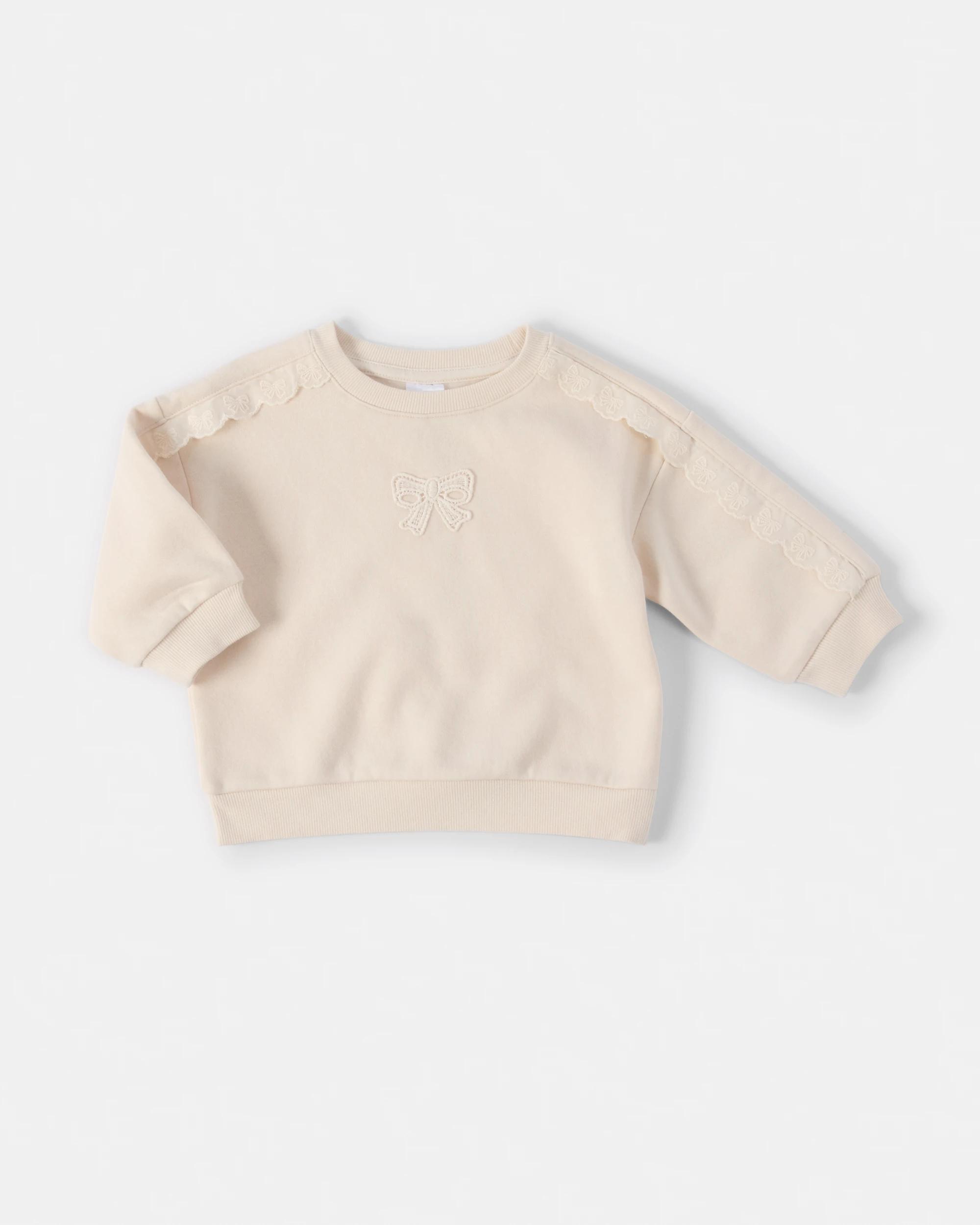 3 Australian Cotton Lace Fleece Set Bge Bow, 3 of 6