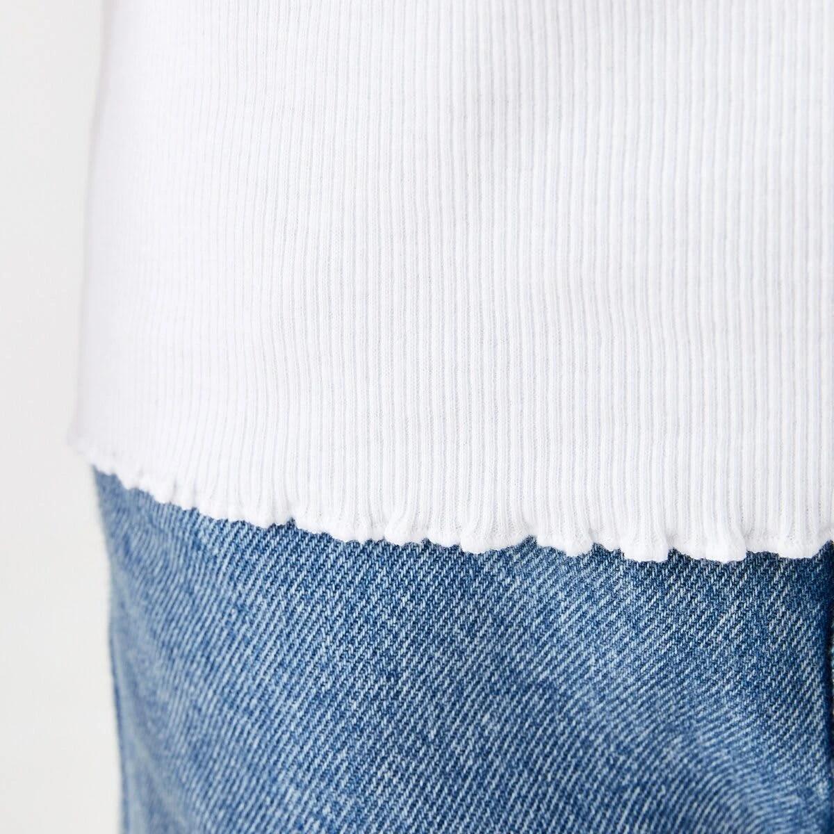 5 Short Sleeve Rib T-shirt WHITE, 5 of 7