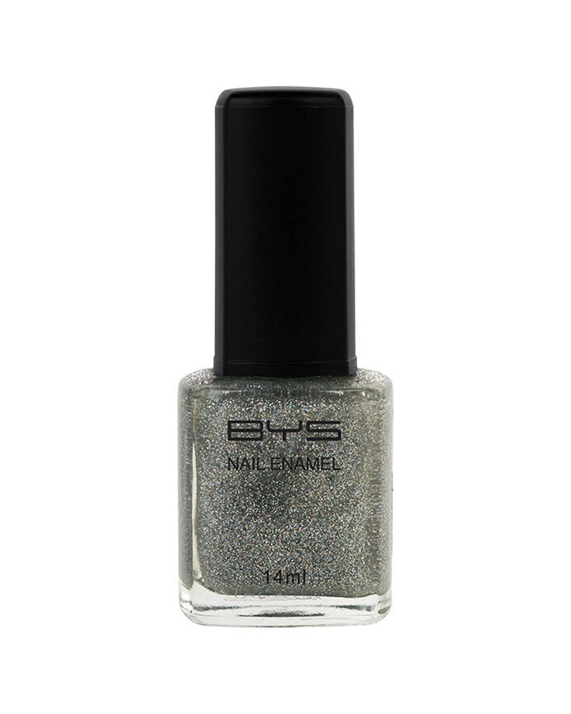 2 BYS 2PK BYS Glitter Top Coat Cold As Ice Nail Polish Long Wearing Chip Dry 14ml - Multi, 2 of 3