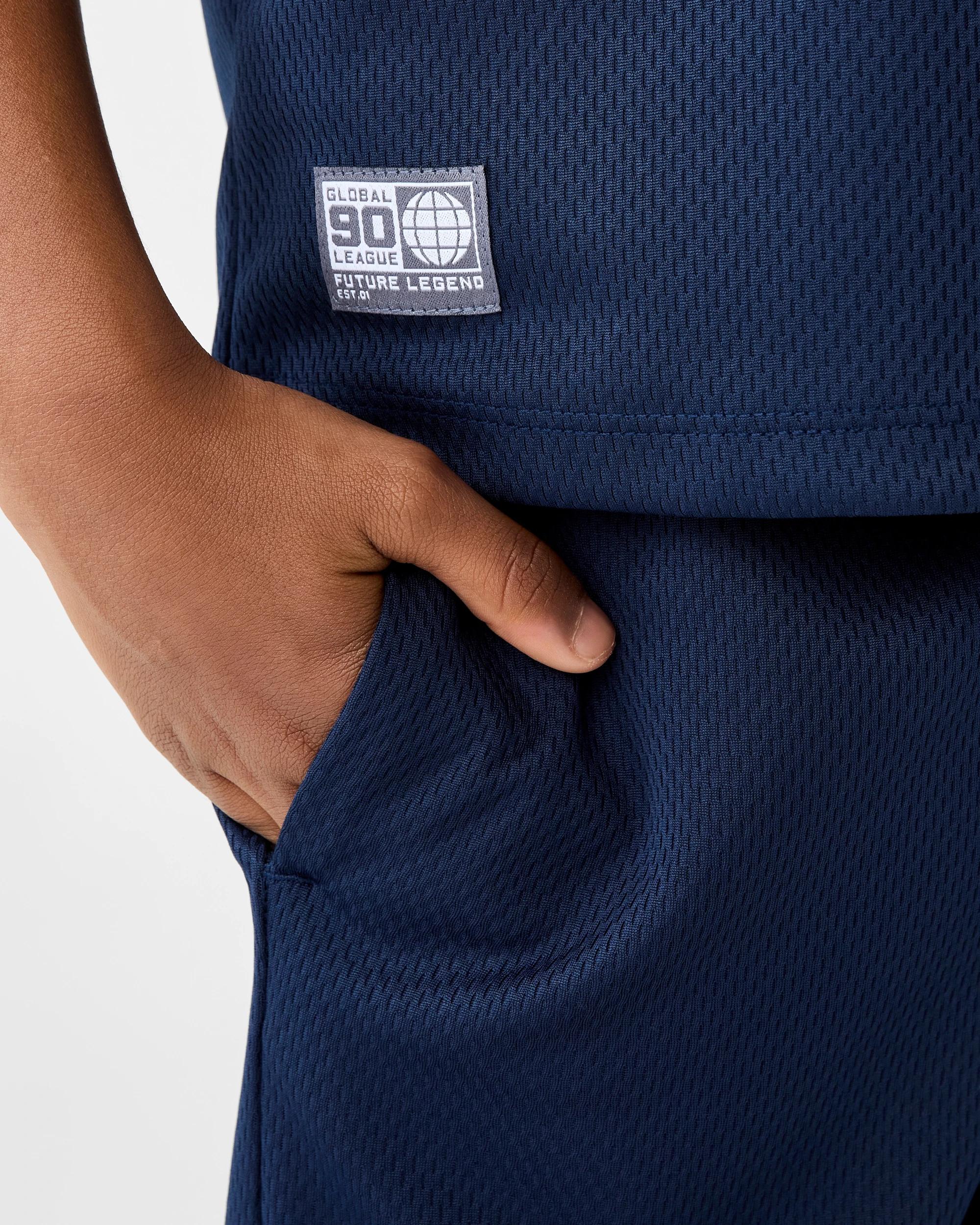 3 Mesh Shorts Dress Navy, 3 of 7