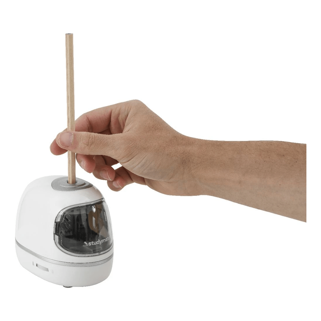 3 Studymate Electric Pencil Sharpener White, 3 of 4