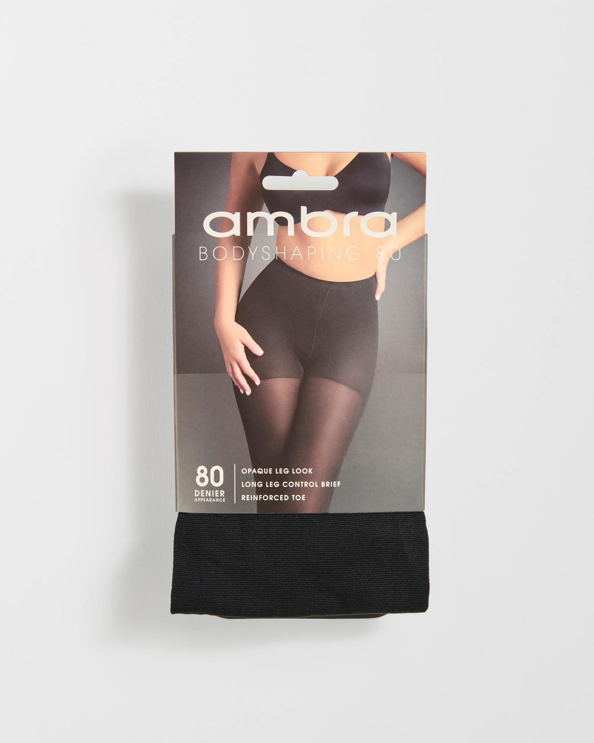 2 Ambra 1 Pack 80 Denier Bodyshaping Tights - Black BLACK, 2 of 5