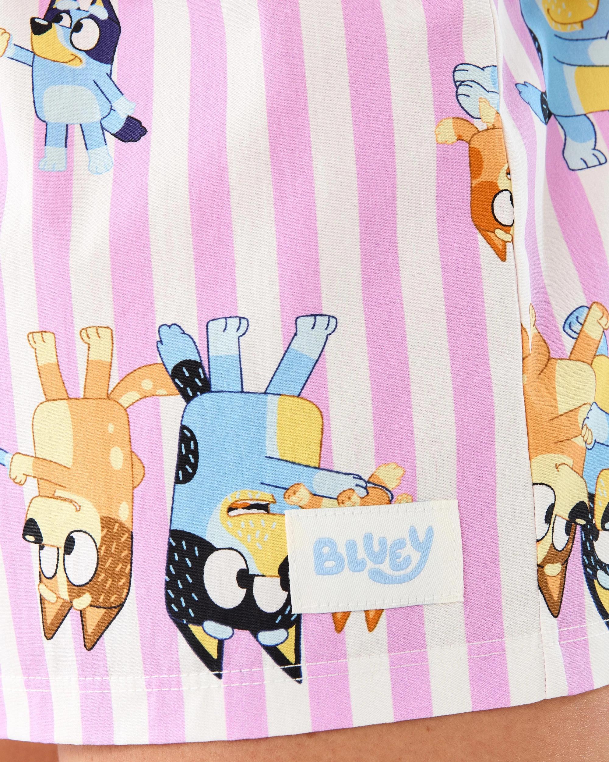 8 Bluey License Short Sleeve Cotton Knit Top and Woven Shorts Family Matching Pyjama Set Bluey, 8 of 9