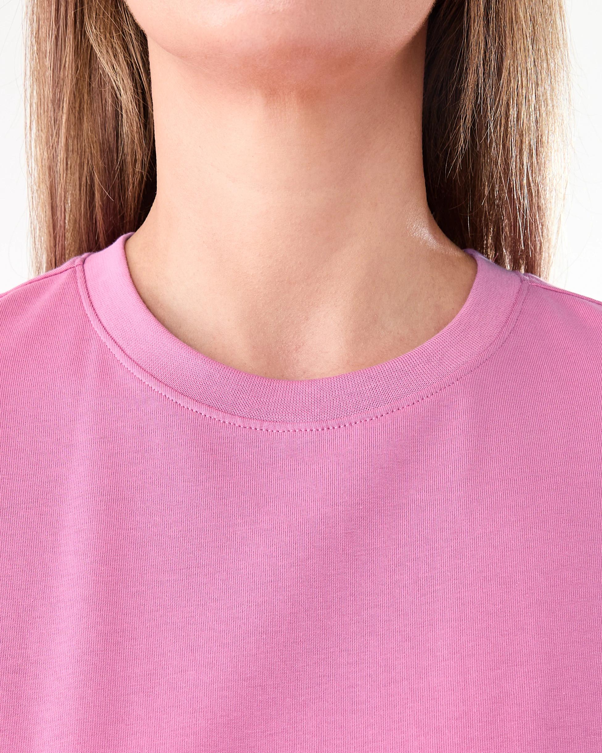 5 Short Sleeve Oversized Boyfriend T-shirt Cash Rose, 5 of 6