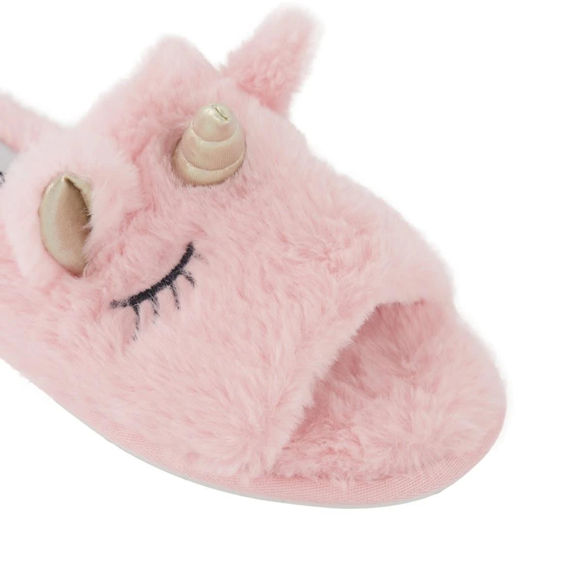 3 Novelty Animal Scuffs Unicornpnk, 3 of 3