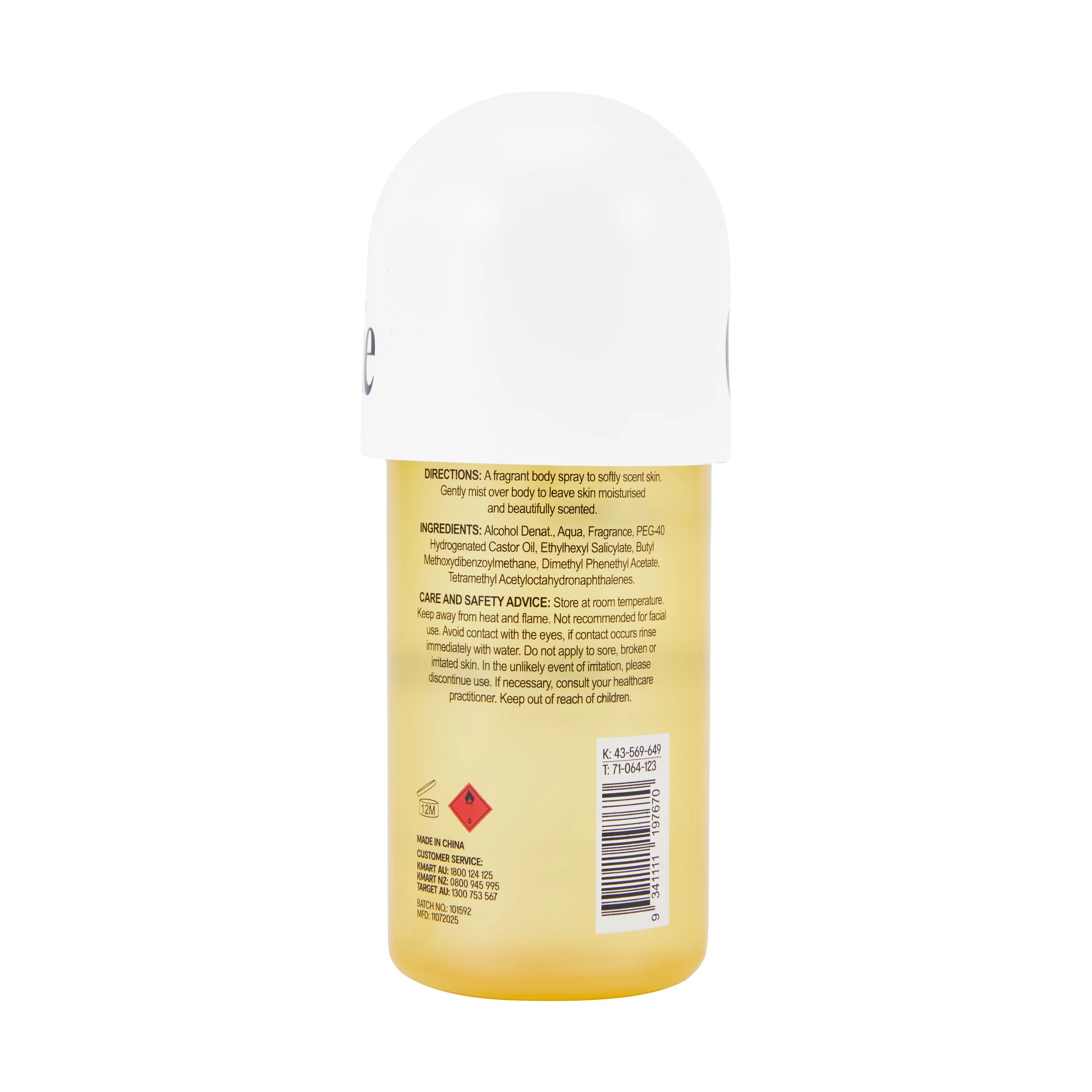 4 OXX Fragrance Citrus Body Mist 170ml - Citrus, Jasmine and Musk, 4 of 4