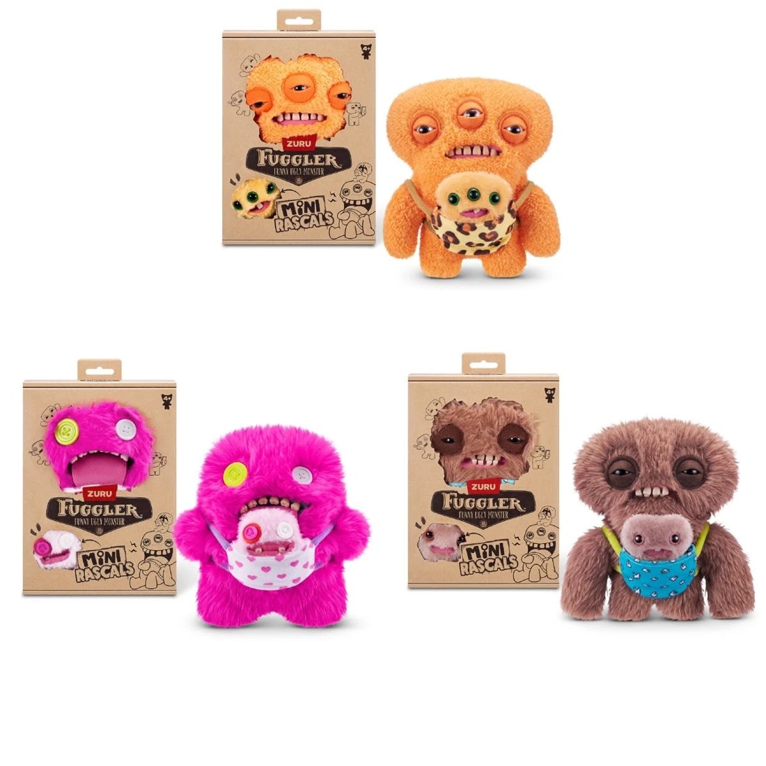 1 Zuru Fuggler Funny Ugly Monster: Mini Rascals - Assorted, 1 of 6