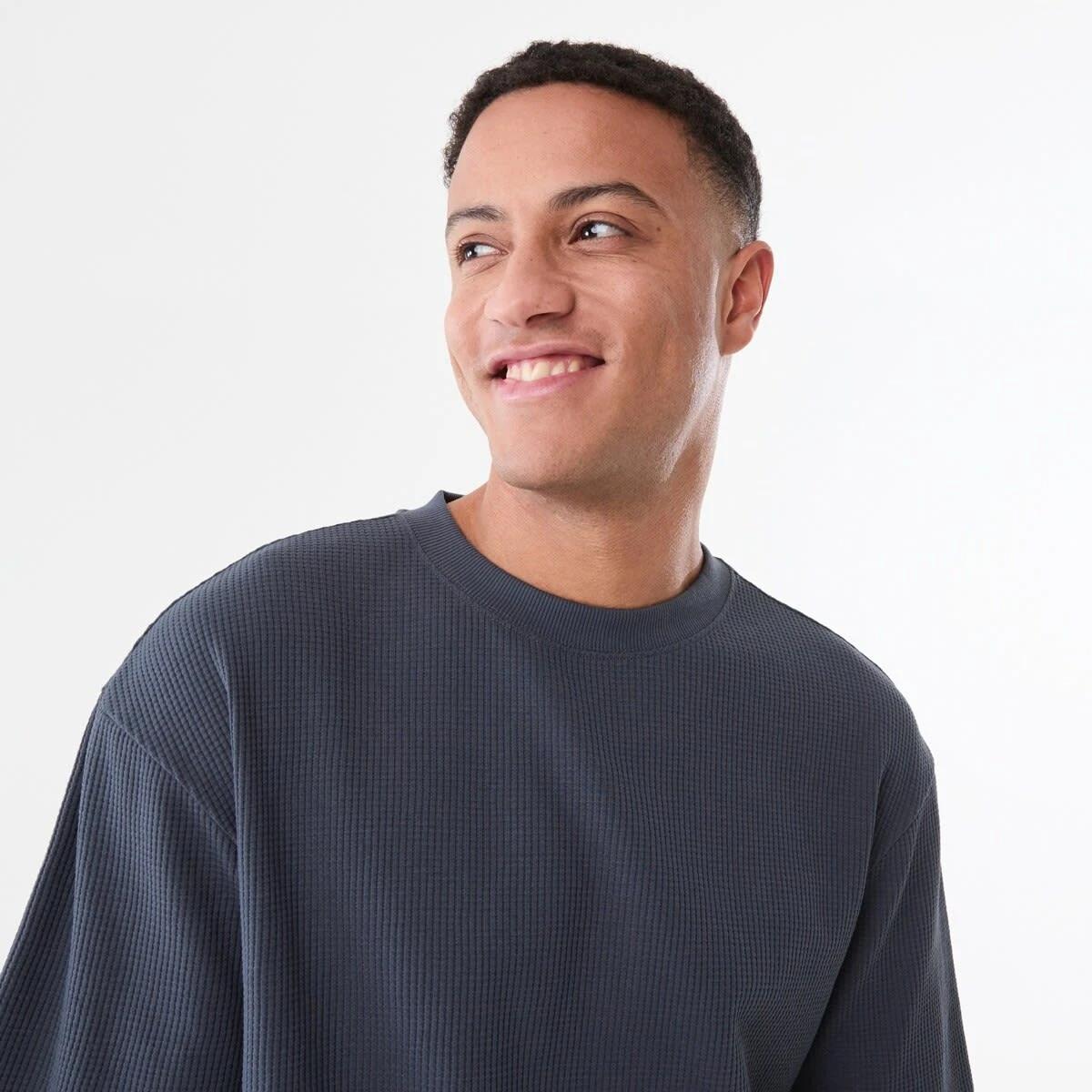 4 Oversized Waffle T-shirt FADED OMBRE, 4 of 5