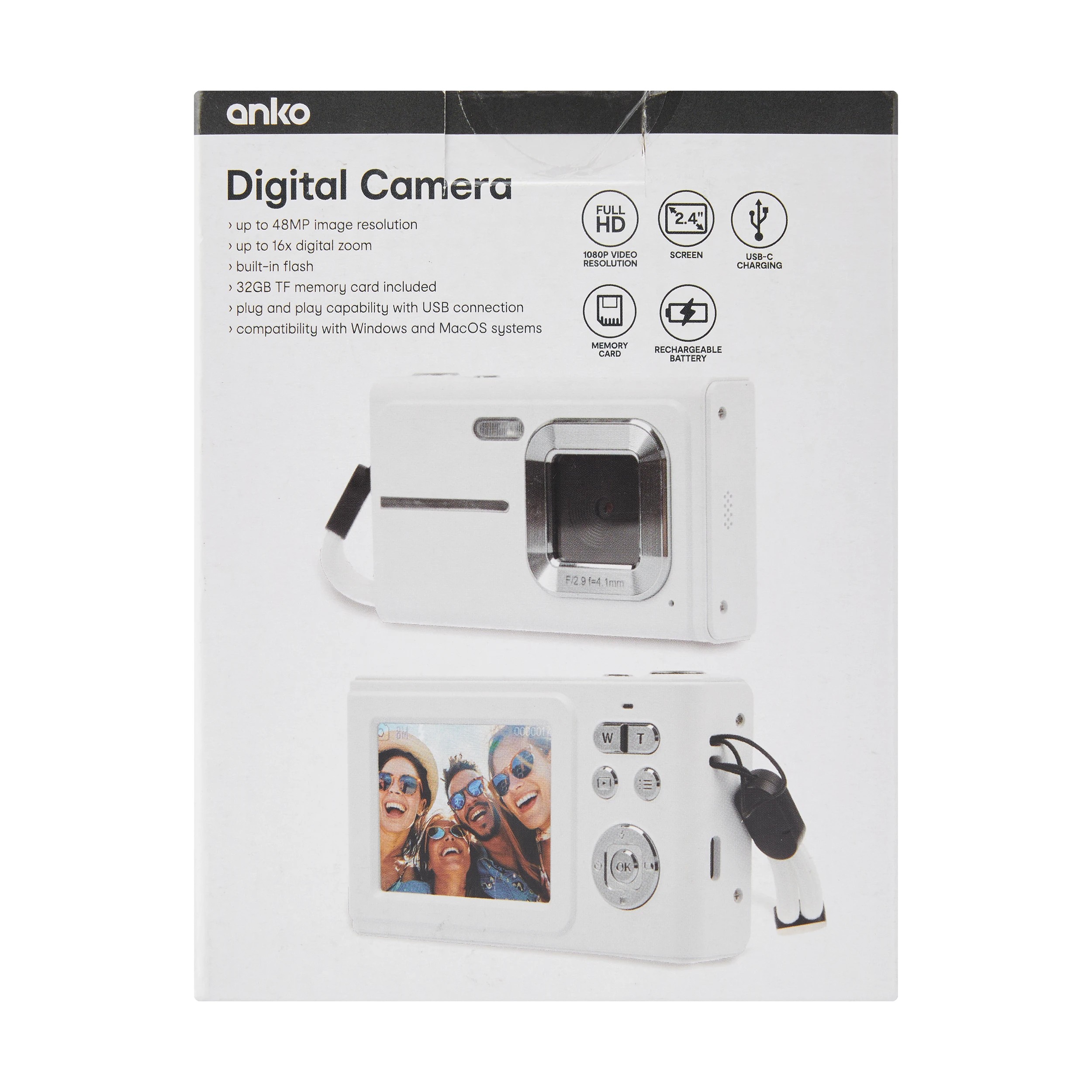 10 Digital Camera - White, 10 of 10