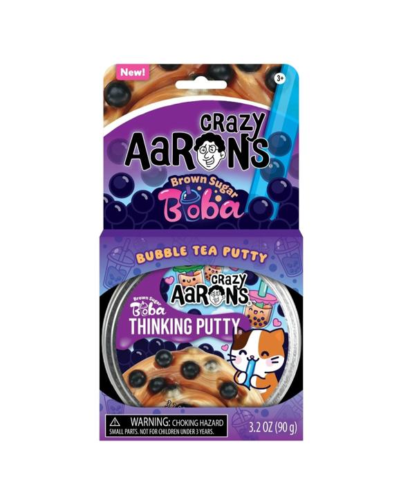 Crazy Aaron's Thinking Putty Trendsetters Brown Sugar 4 inch Tin - Brown