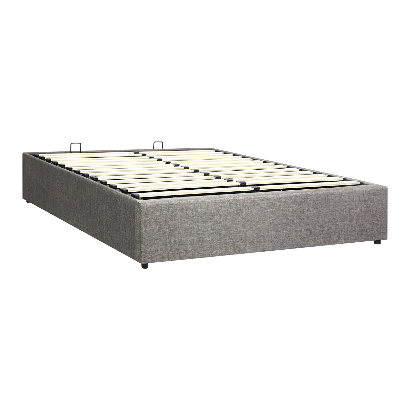 7 Oikiture Bed Frame Double Size Gas Lift Base With Storage
 - Grey, 7 of 8