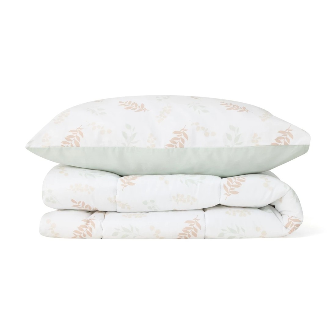 1 Reversible Cotton Cover Cot Comforter Set - Autumn, 1 of 7