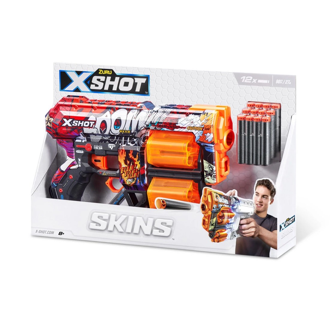 1 Zuru X-Shot Skins Dread Dart Blaster - Boom, 1 of 10