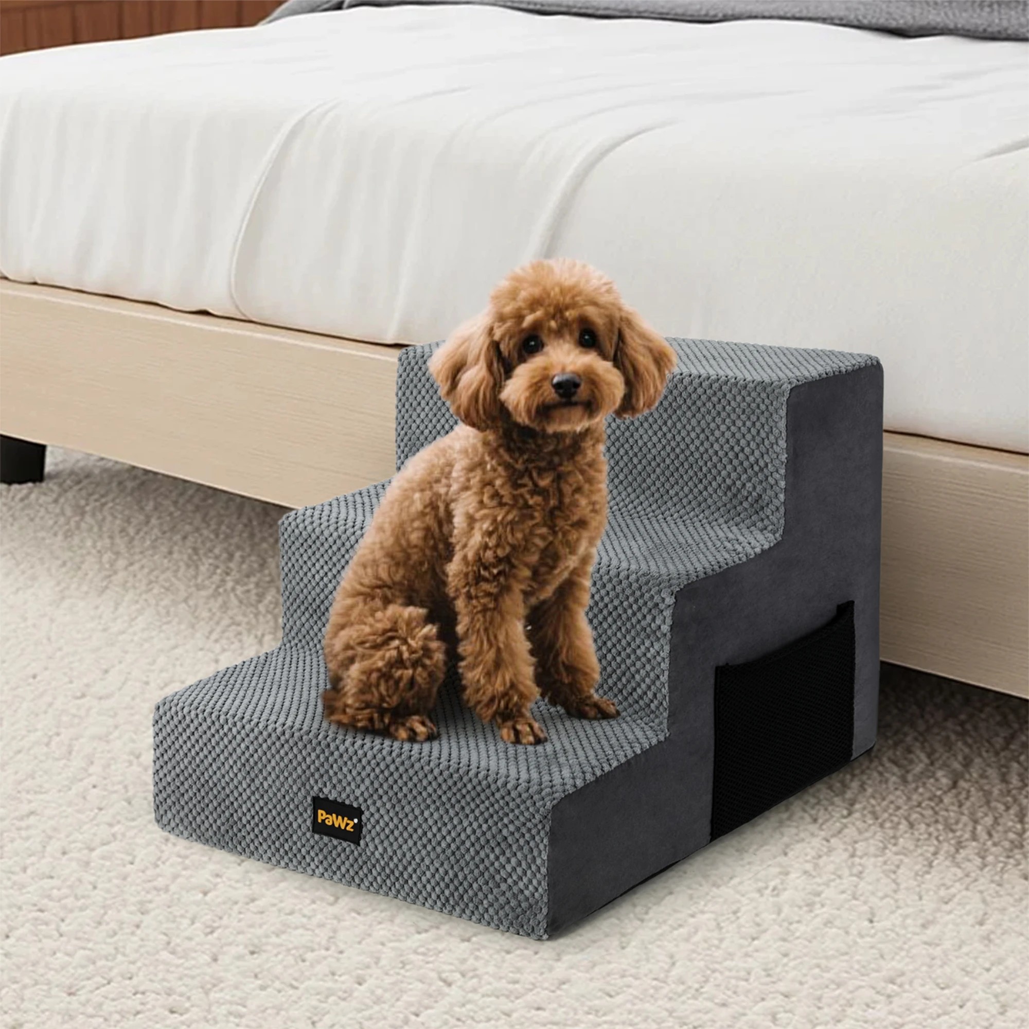 8 Pawz Dog Ramp Pet Foam Steps 3 Stairs, 8 of 9