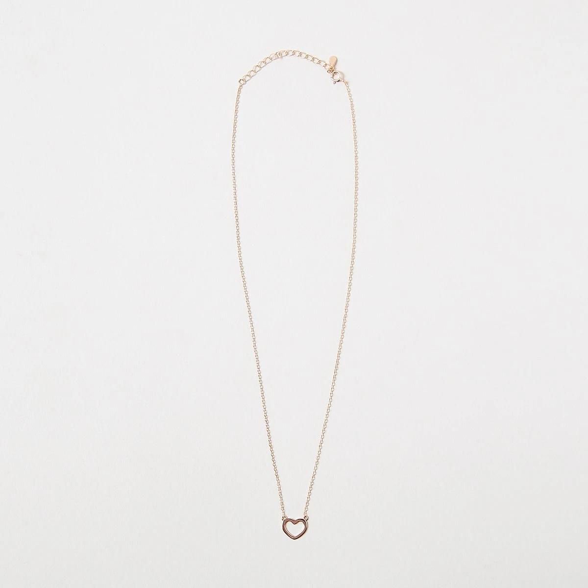 2 Gold Plated Sterling Silver Heart Necklace Gold, 2 of 6