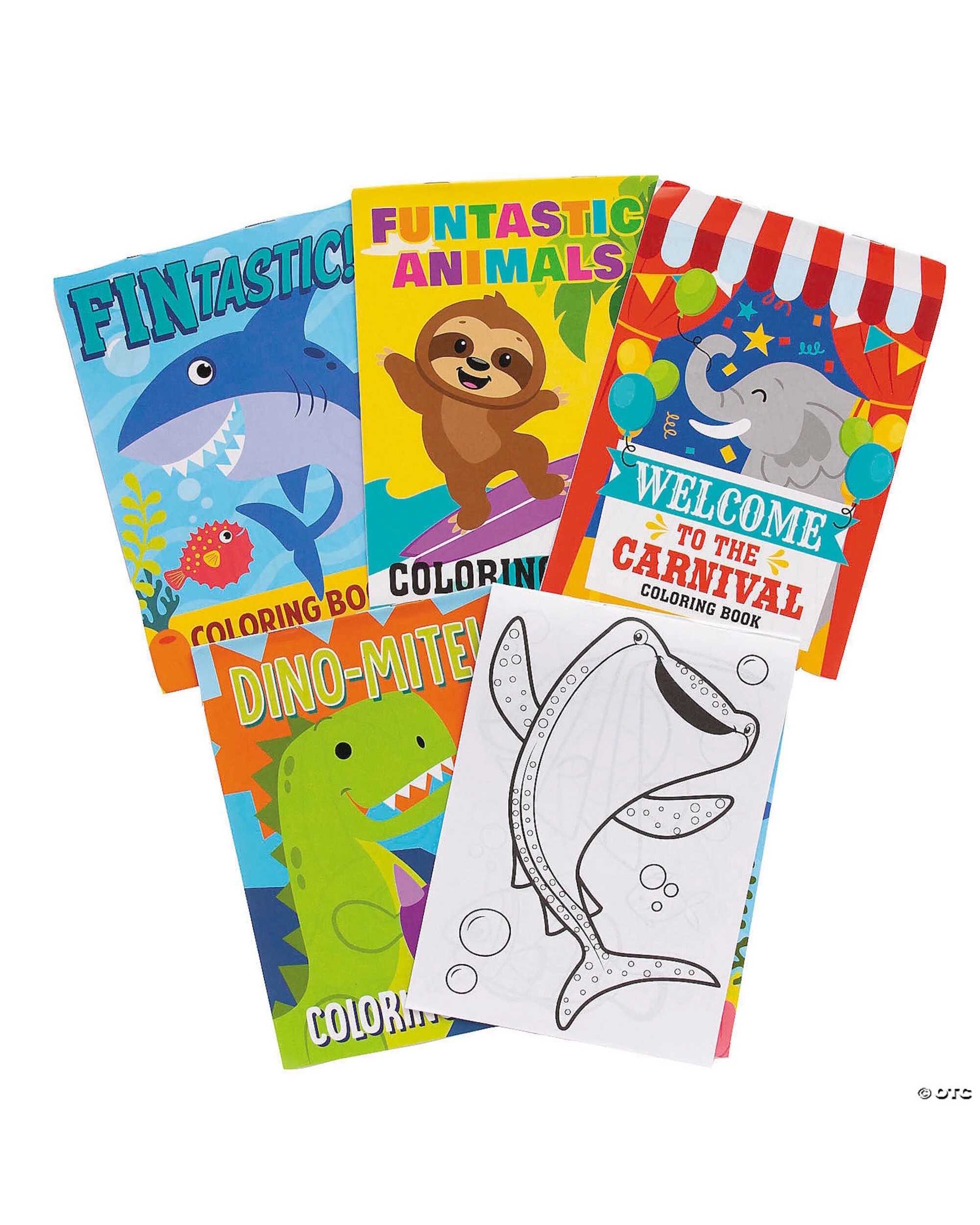 1 Partyrama Colouring Books Pack of 12, 1 of 2