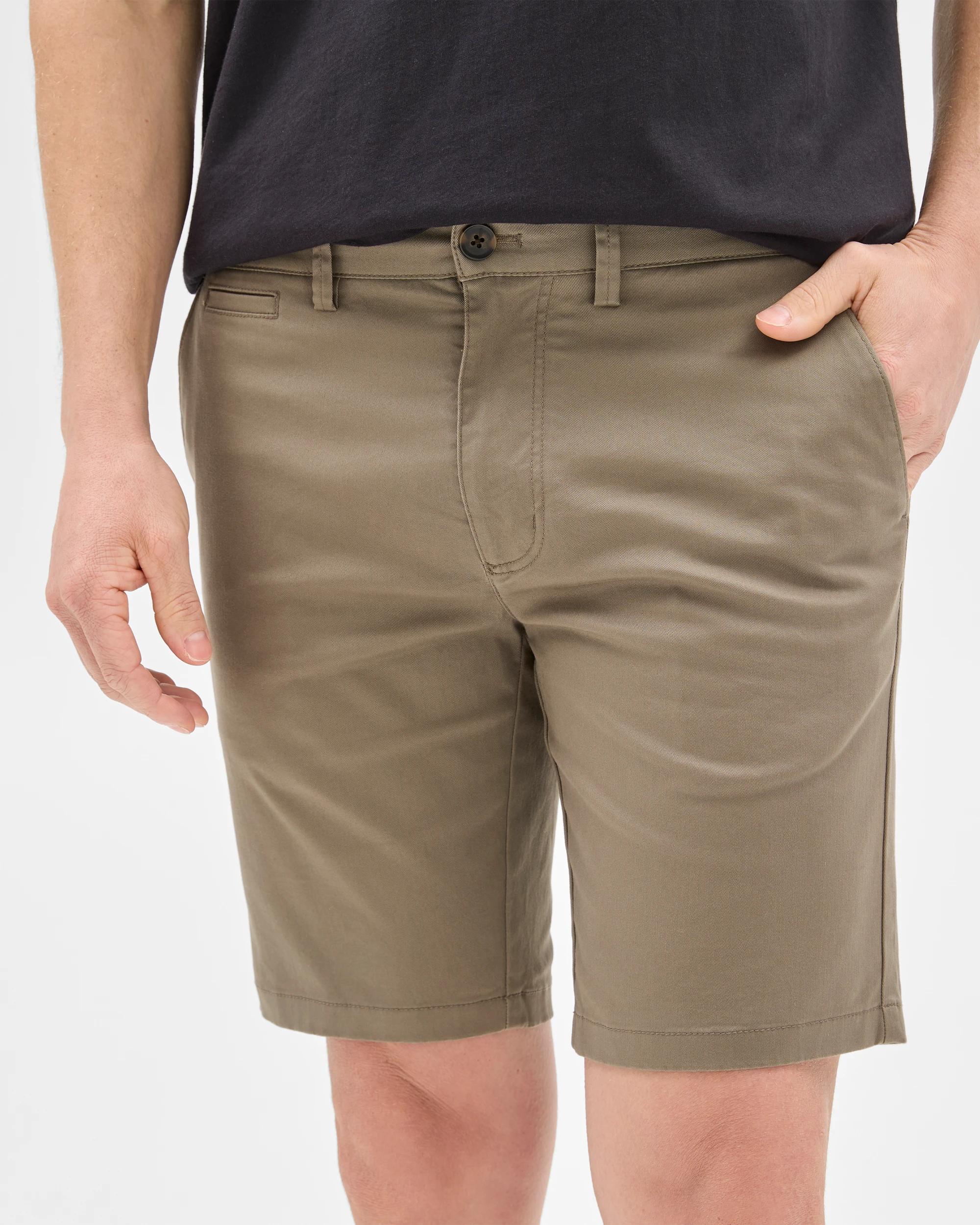 3 Target Australian Cotton Blend Slim Chino Shorts MUSHROOM, 3 of 6