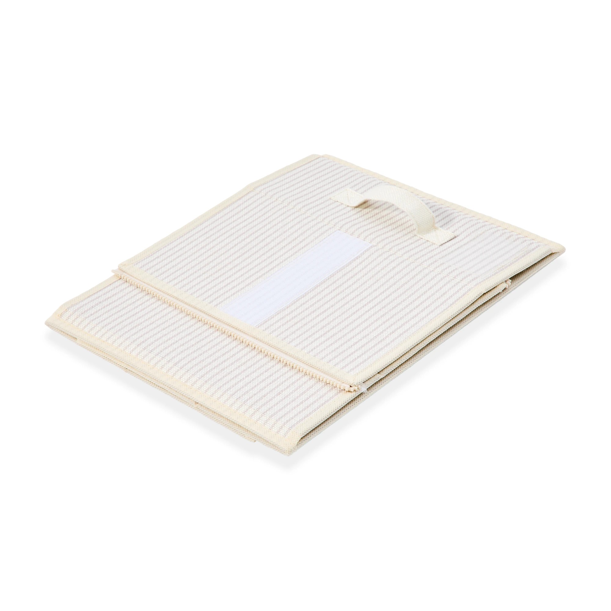 7 Linen Look Bed Linen Box - Stripe, 7 of 10