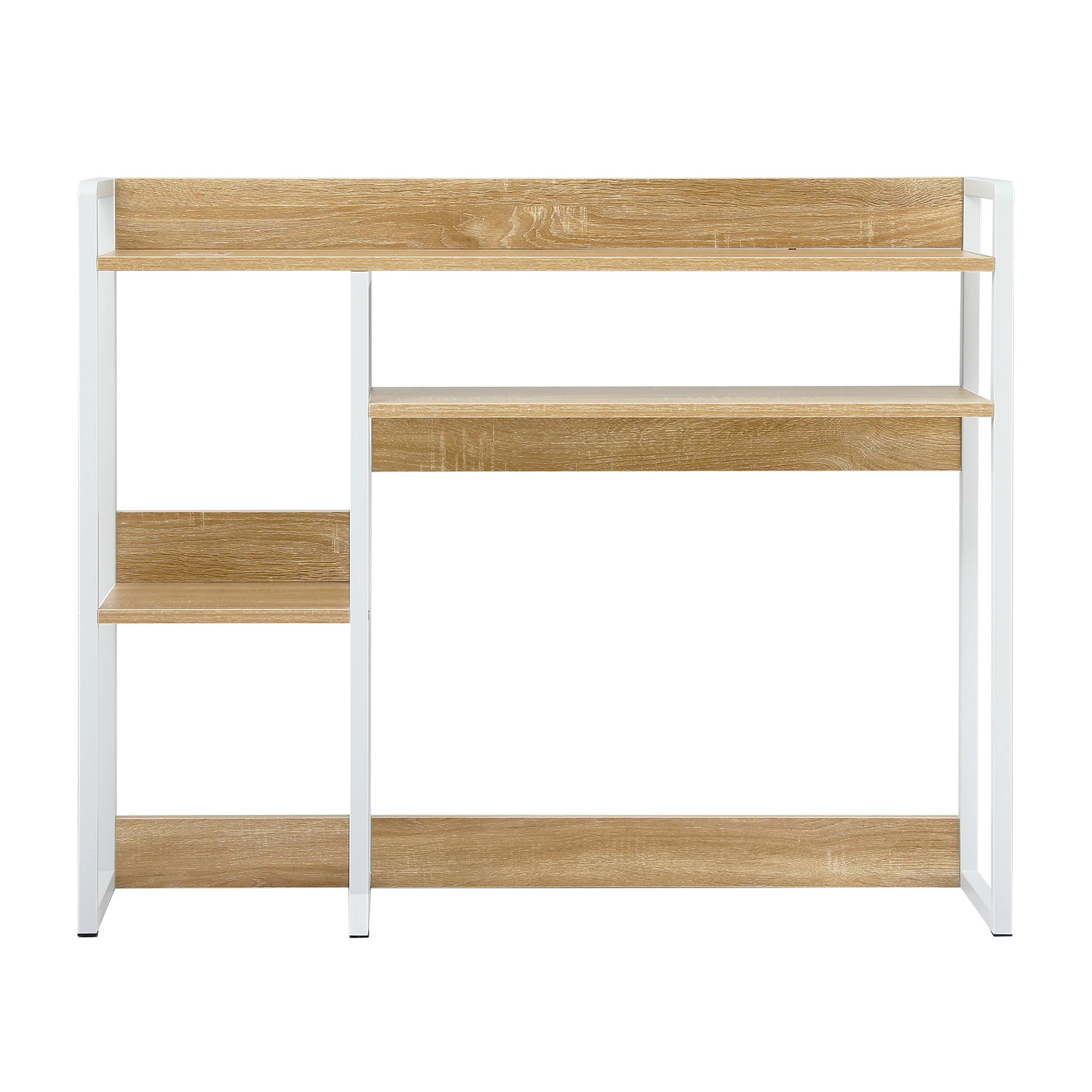 4 Artiss Artist Desk Organizer 2-Tier Desk Shelf Depth Asymmetrical Desk Hutch Dorm - Multi, 4 of 9