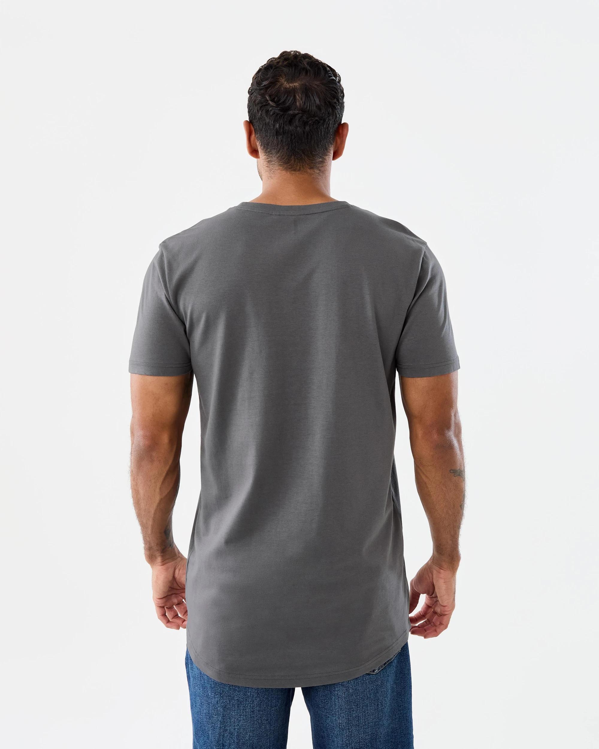 3 Cotton Longline T-shirt Gry Seal, 3 of 6