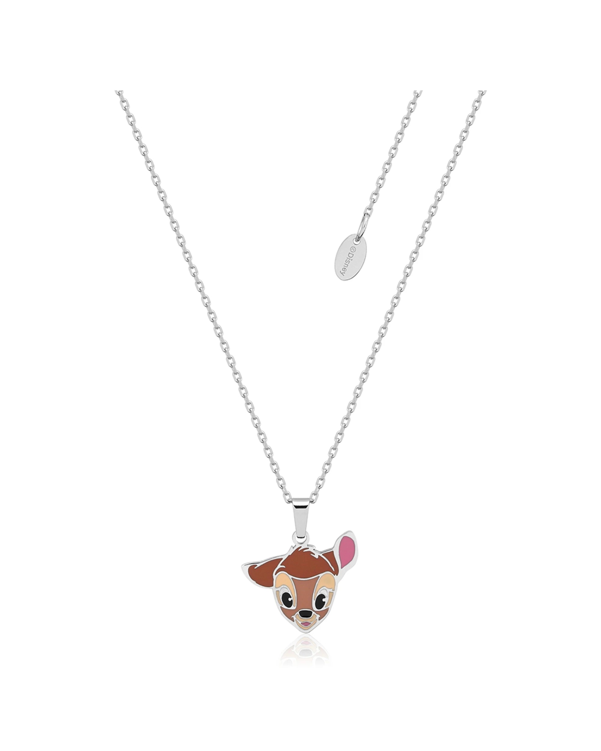 1 Couture Kingdom Disney Bambi Bambi Character Stainless Steel Pendant Necklace - Silver, 1 of 2