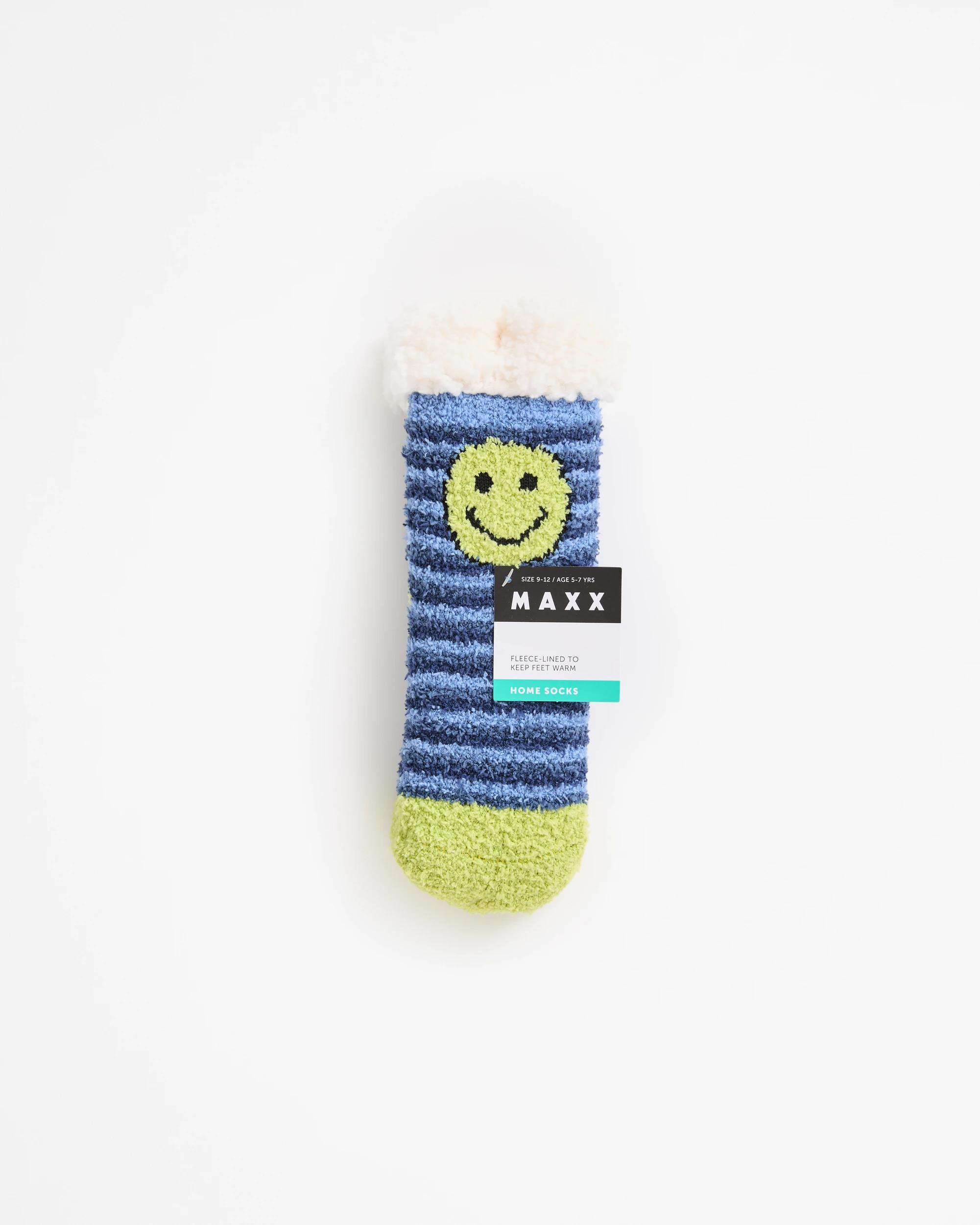 4 Maxx Boys Home Socks HAPPY FACE, 4 of 4