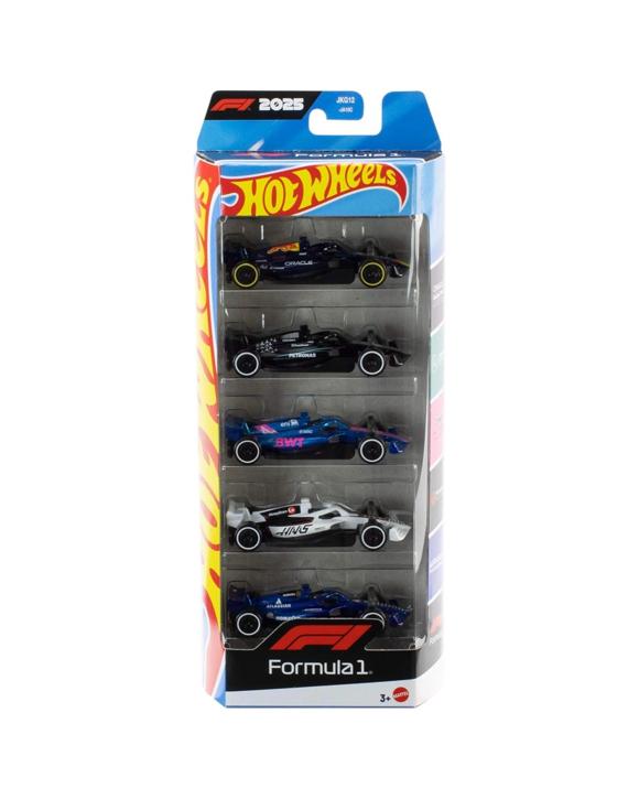 Hot Wheels Formula One F1 Diecast Vehicles 5 Pack