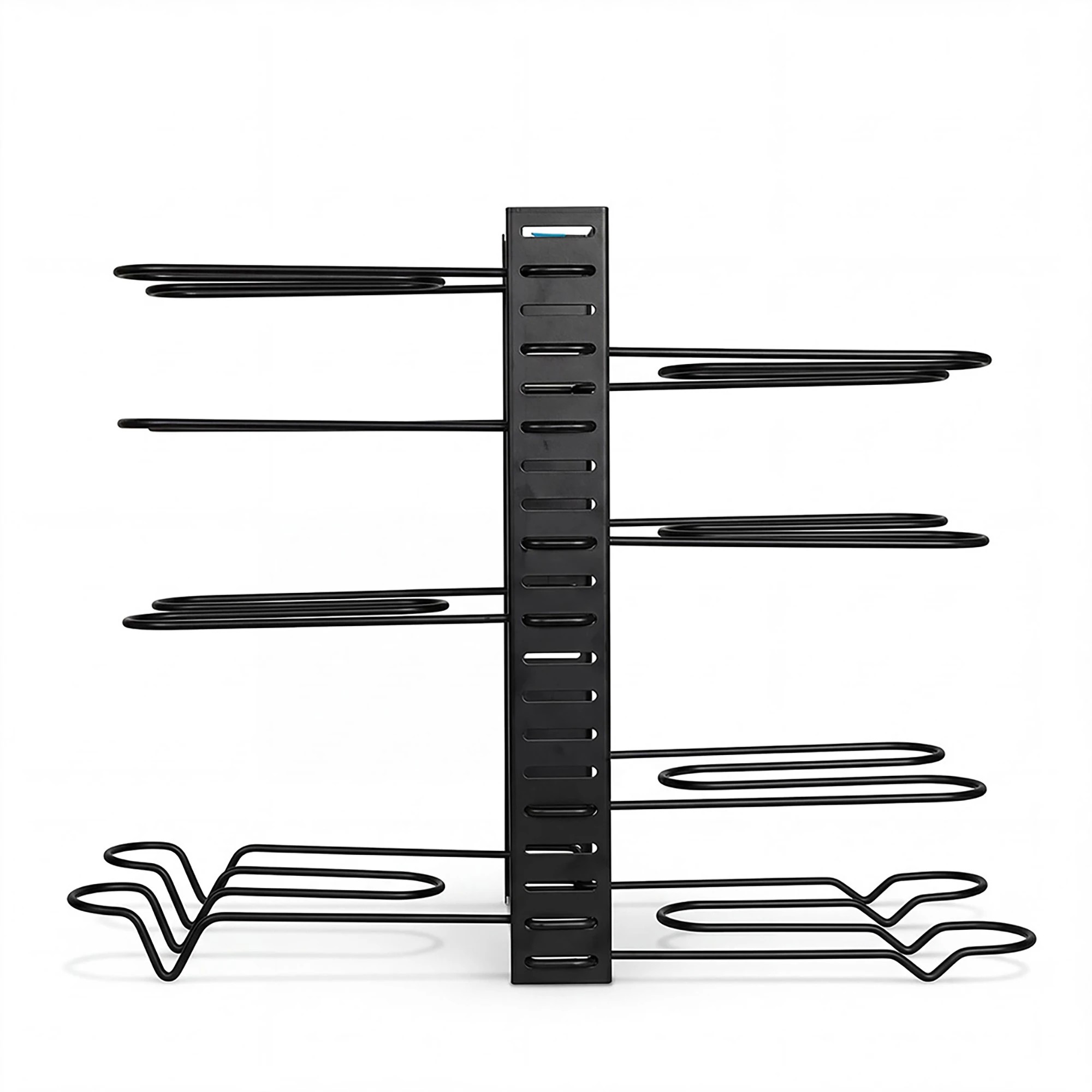 2 Toque Pot Pan Organiser Rack，Stainless Steel， - Black, 2 of 5