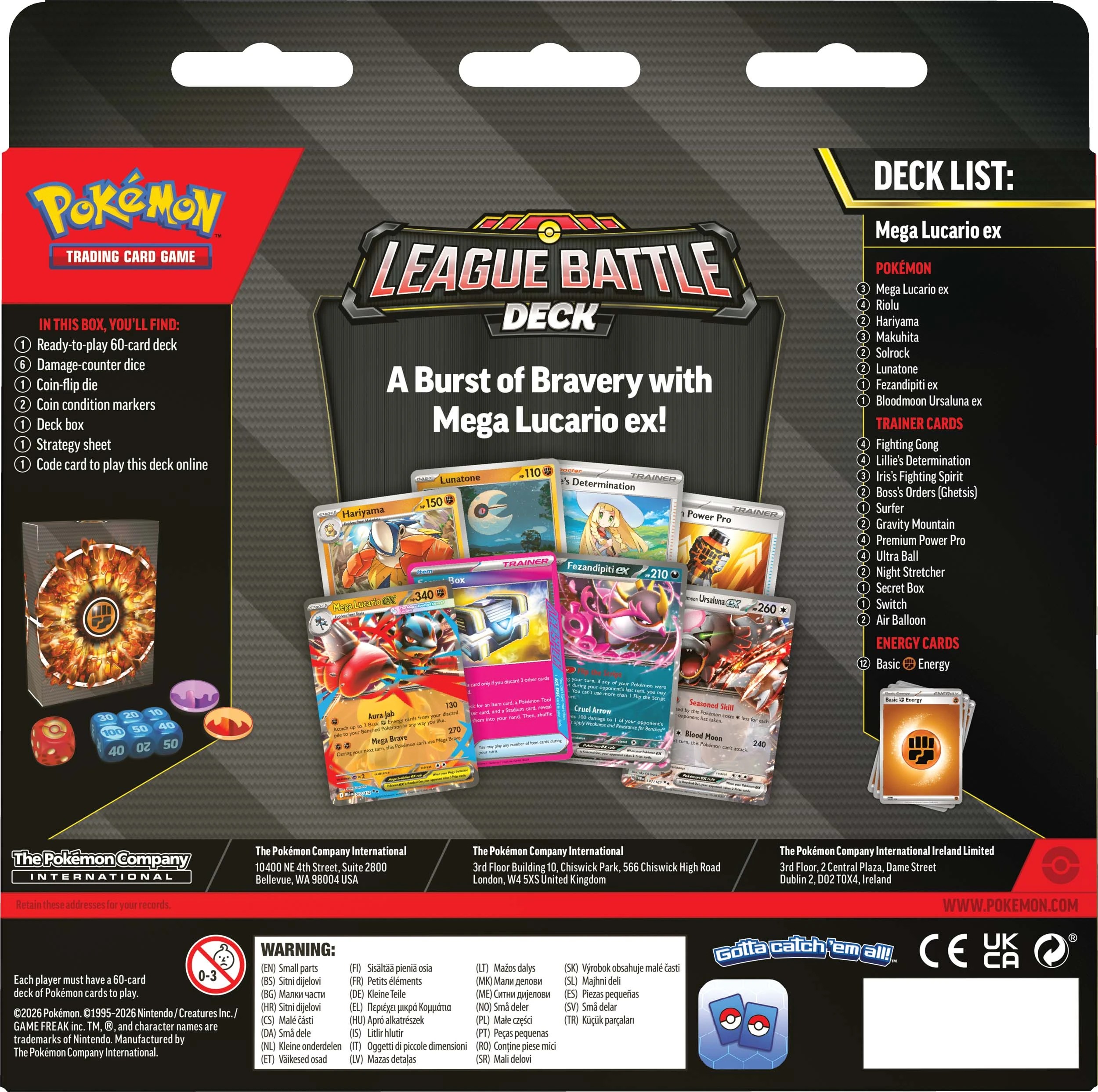 3 Pokemon Trading Card Game: Mega Lucario ex League Battle Deck, 3 of 4