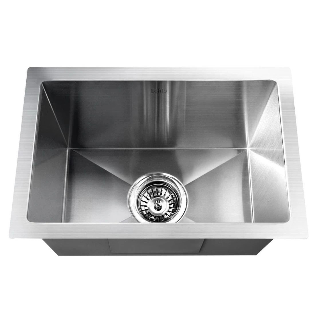 3 Cefito Kitchen Sink 45X30CM Stainless Steel Basin Single Bowl - Natural, 3 of 8