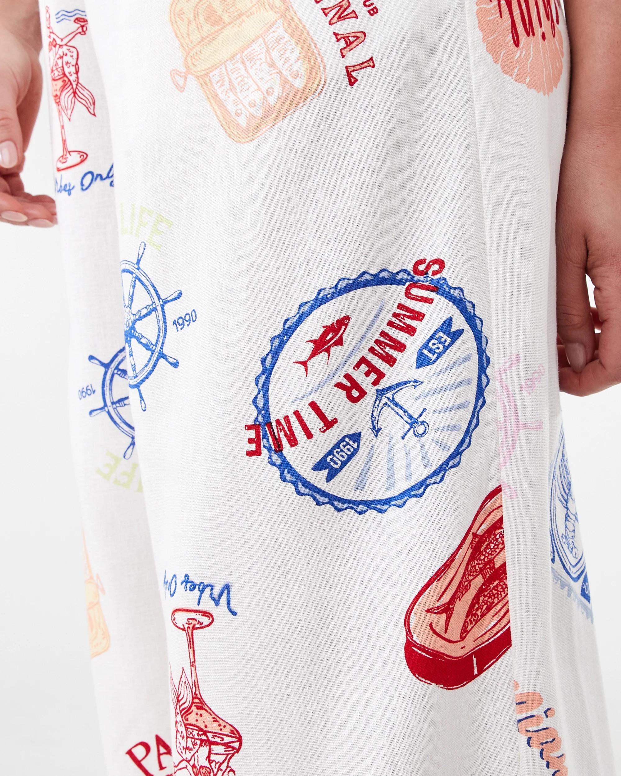 7 Linen Blend Side Tie Pants Oceanscene, 7 of 7