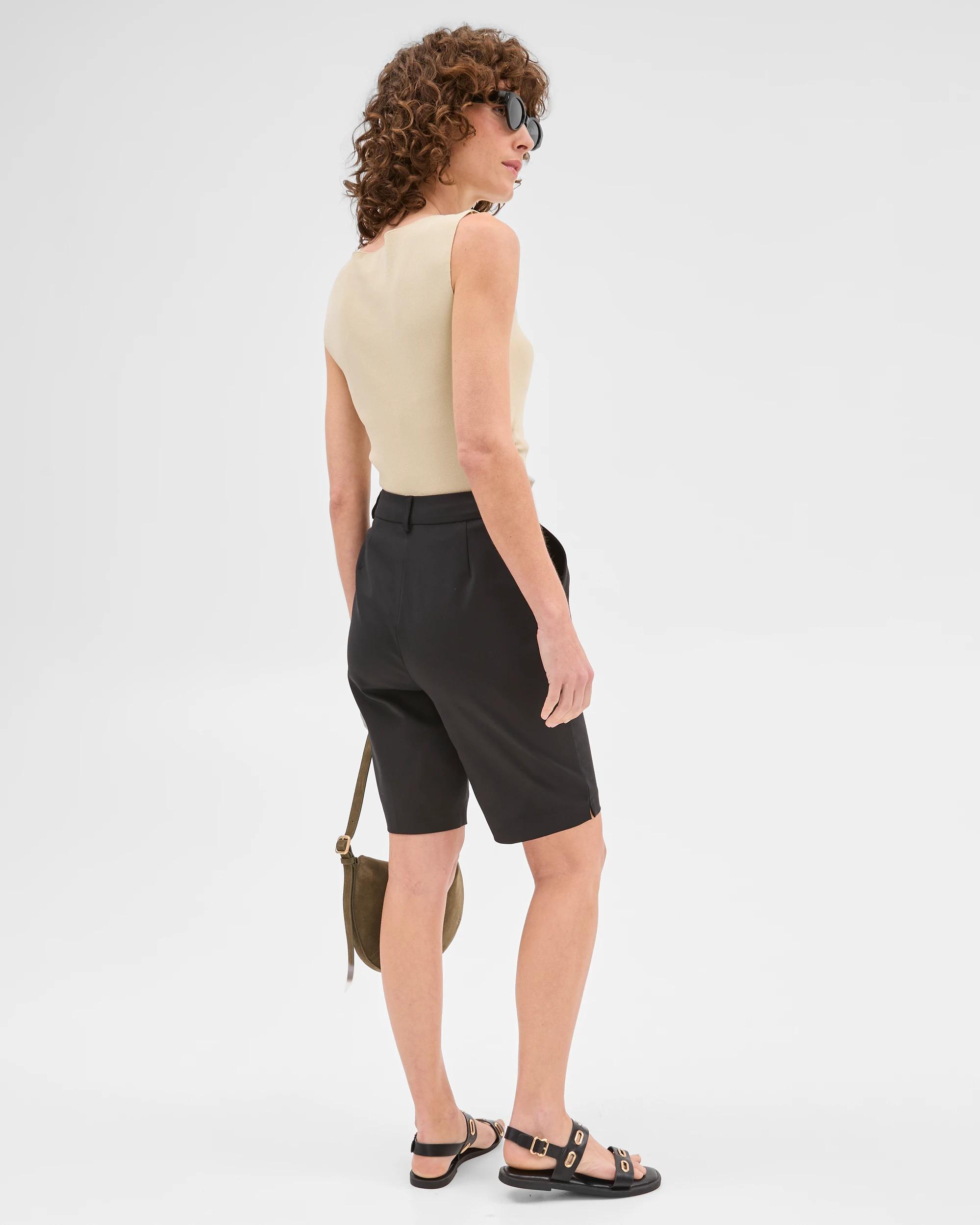 6 Tailored Slim Shorts - Preview BLACK, 6 of 6