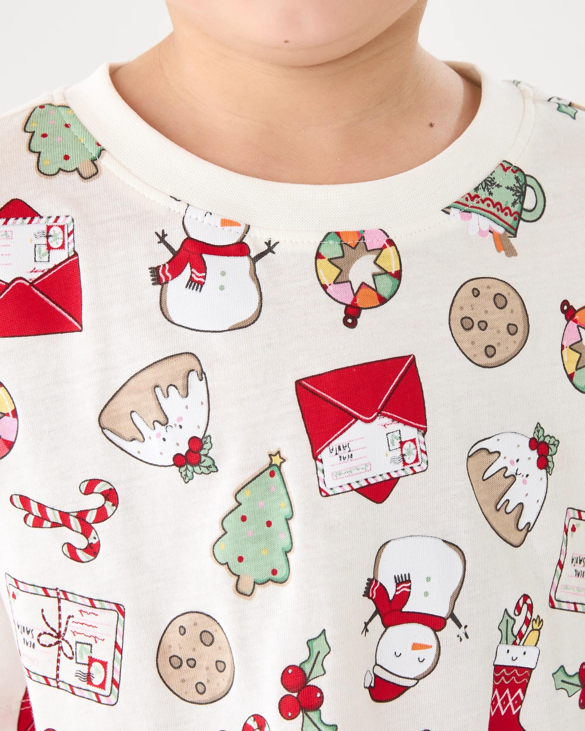 5 Family Matching Christmas Icons Wishing Tree Younger Kids Pyjama Set Xmas Icons, 5 of 10