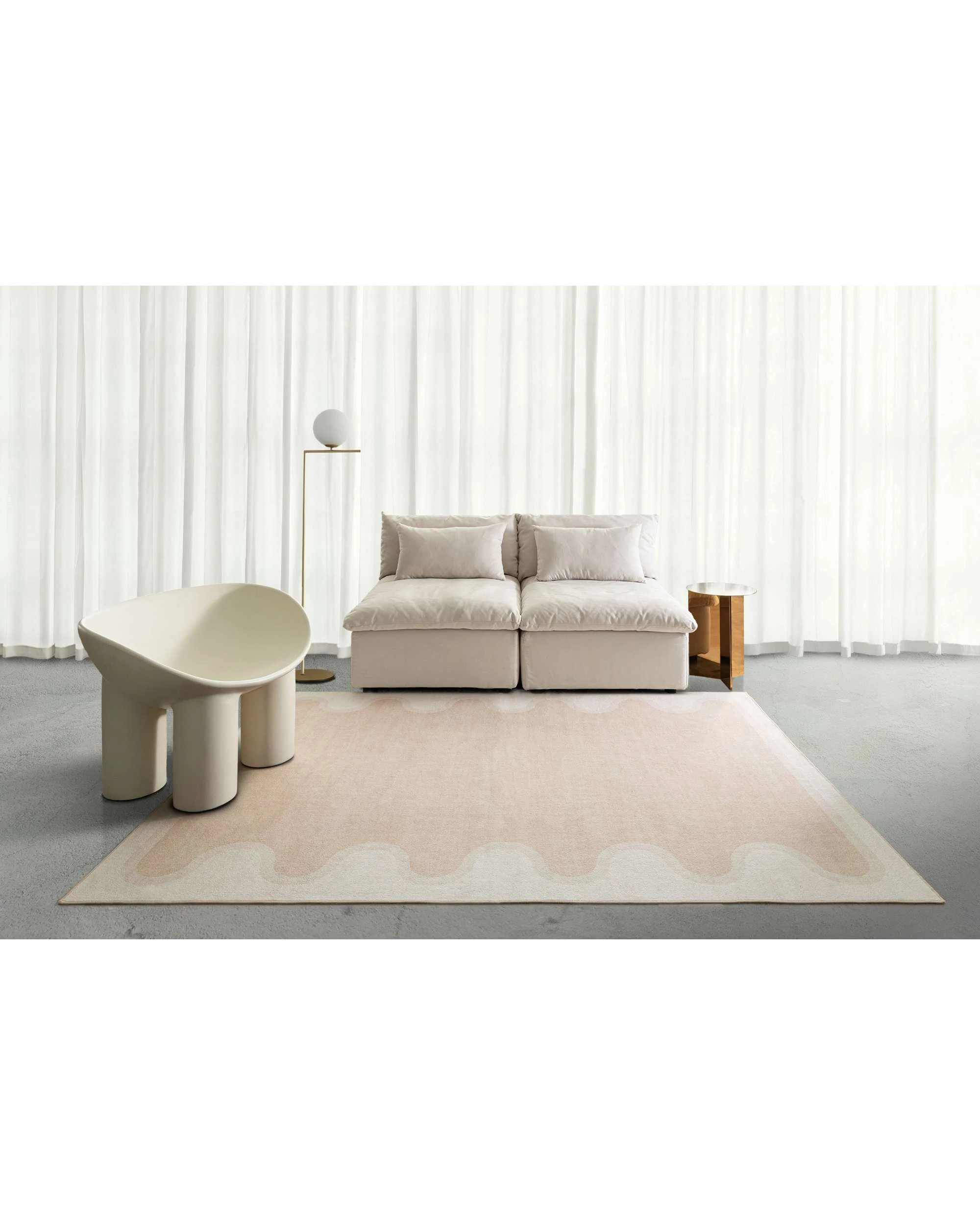 2 Loopsie Hanauma Washable Rug-330cm x 240cm - Beige, 2 of 8