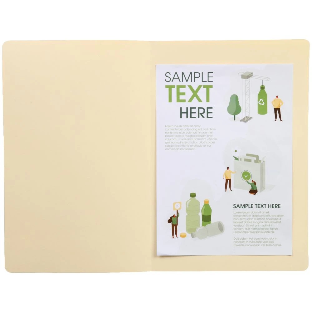 2 J.Burrows Manila Folder Foolscap Buff, 2 of 3