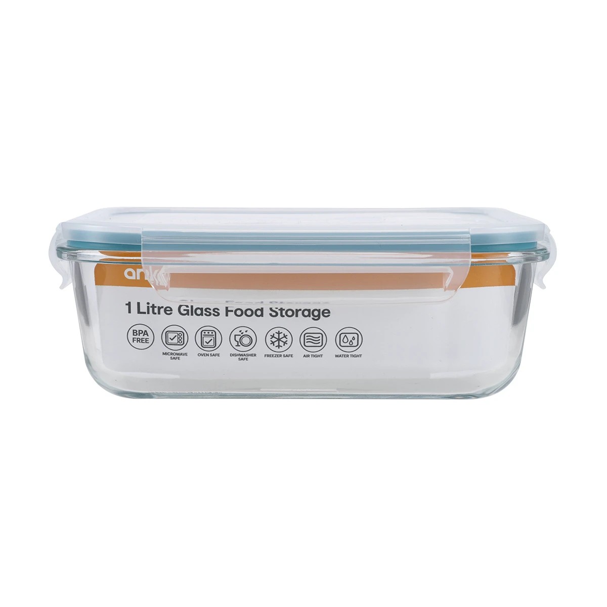 3 1 Litre Glass Food Storage Container, 3 of 3