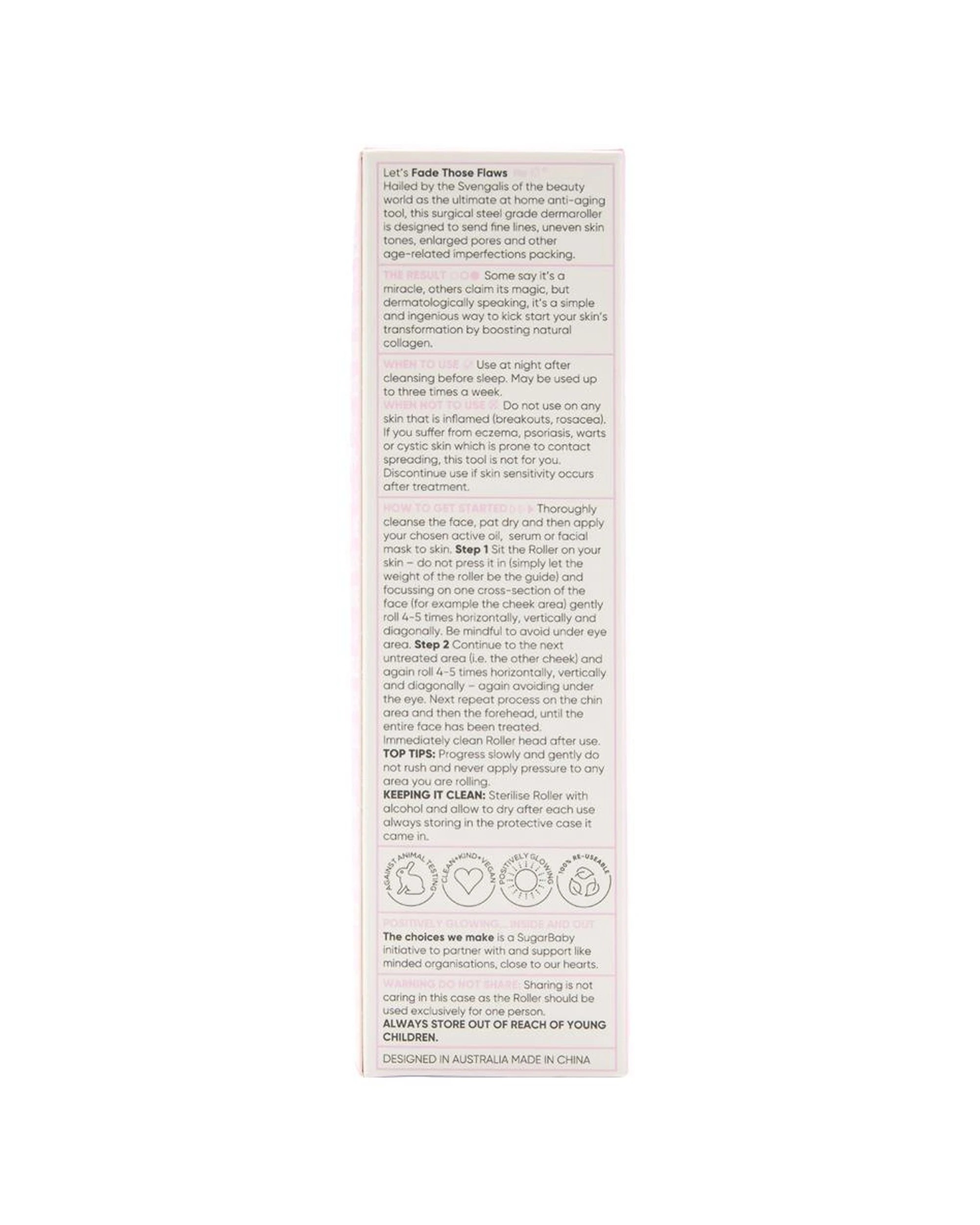 3 Sugar Baby Glow Your Own Way Micro Needle Facial Roller 6PK - Multi, 3 of 4