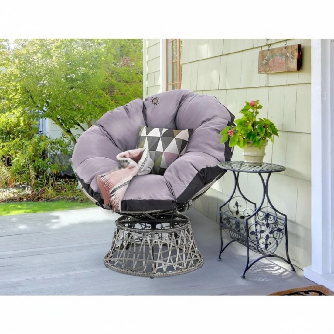 6 Gardeon Outdoor Chairs - Grey, 6 of 7