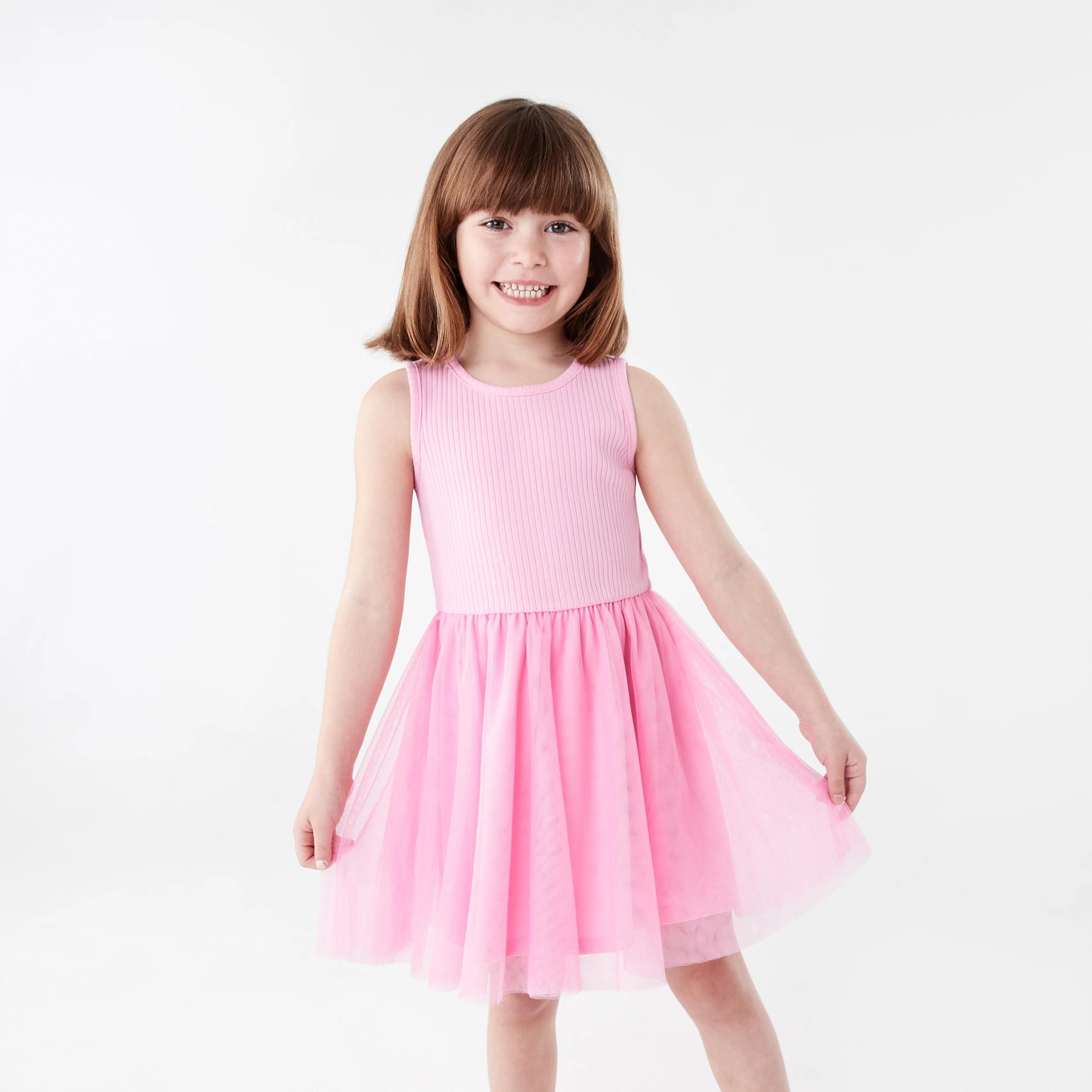 1 Sleeveless Tulle Dress PRISMATIC PINK, 1 of 7