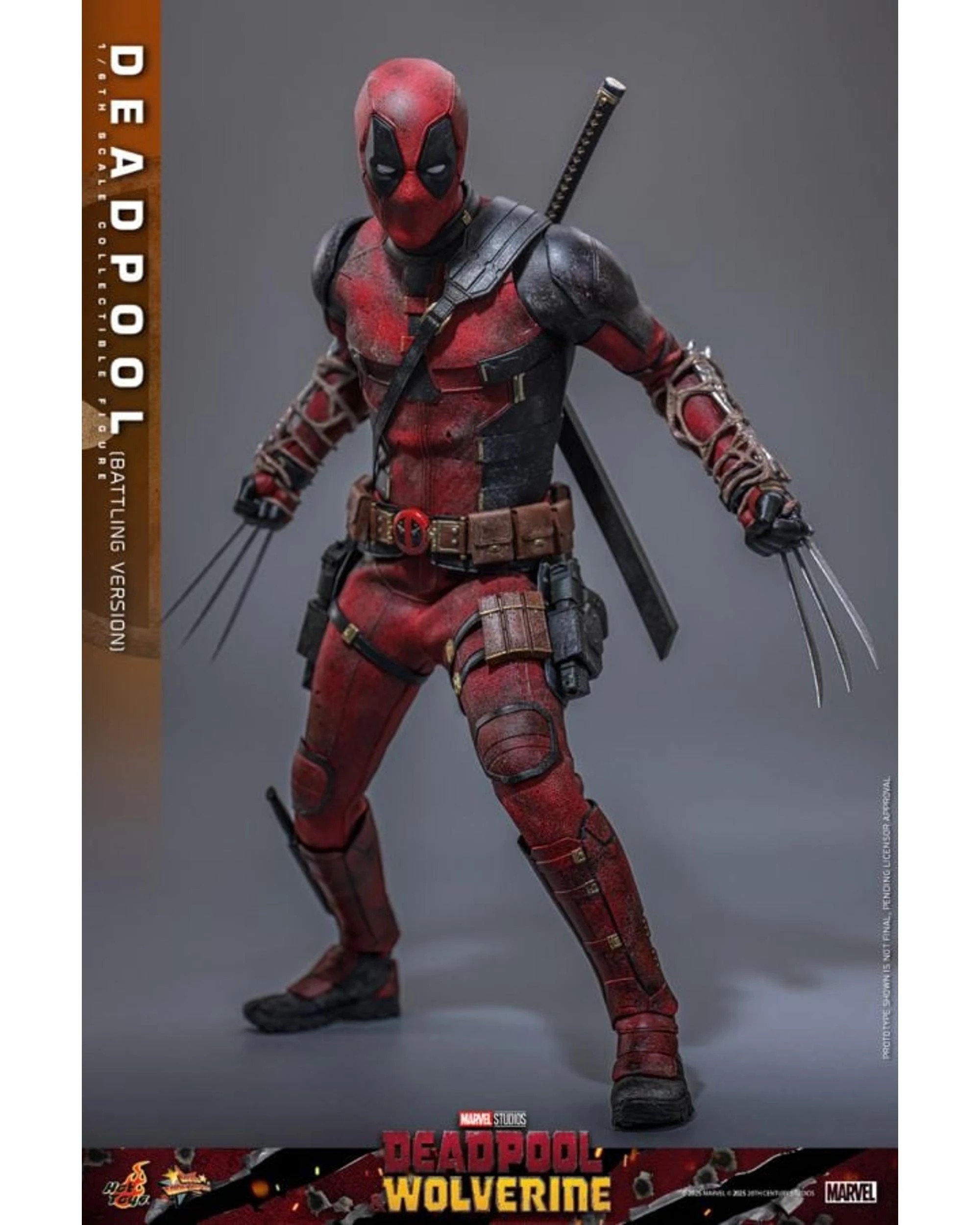 10 Hot Toys Deadpool and Wolverine Deadpool Battling 1:6 Scale Action Figure, 10 of 10