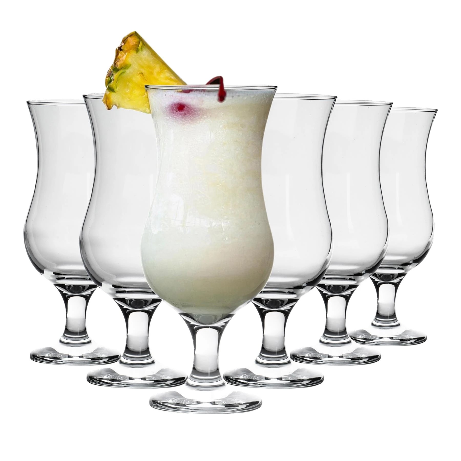 1 LAV Fiesta Pina Colada Glasses - 460ml - Pack of 6 - Clear, 1 of 5