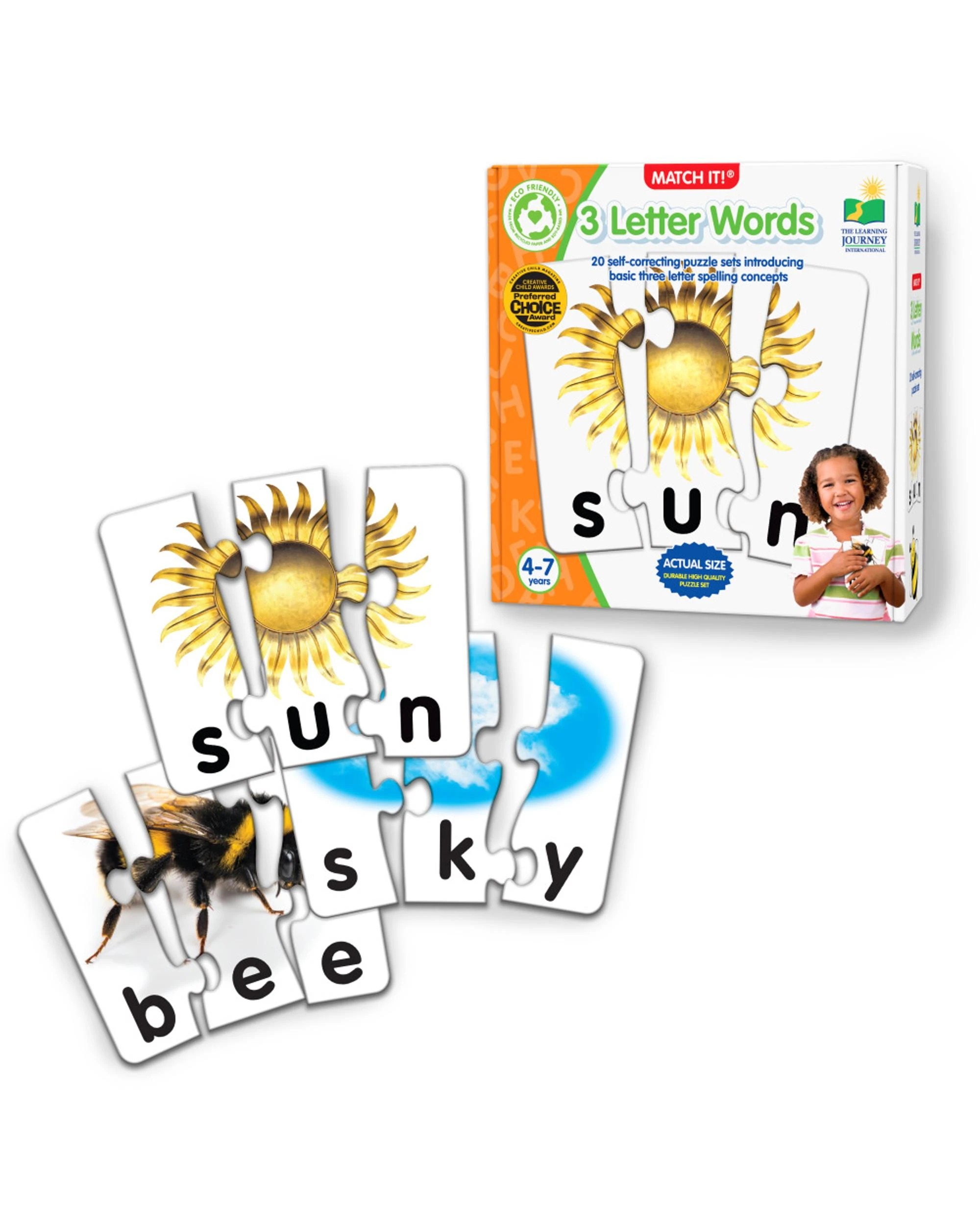 2 Learning Journey Match It! 3 Letter Word, 2 of 7