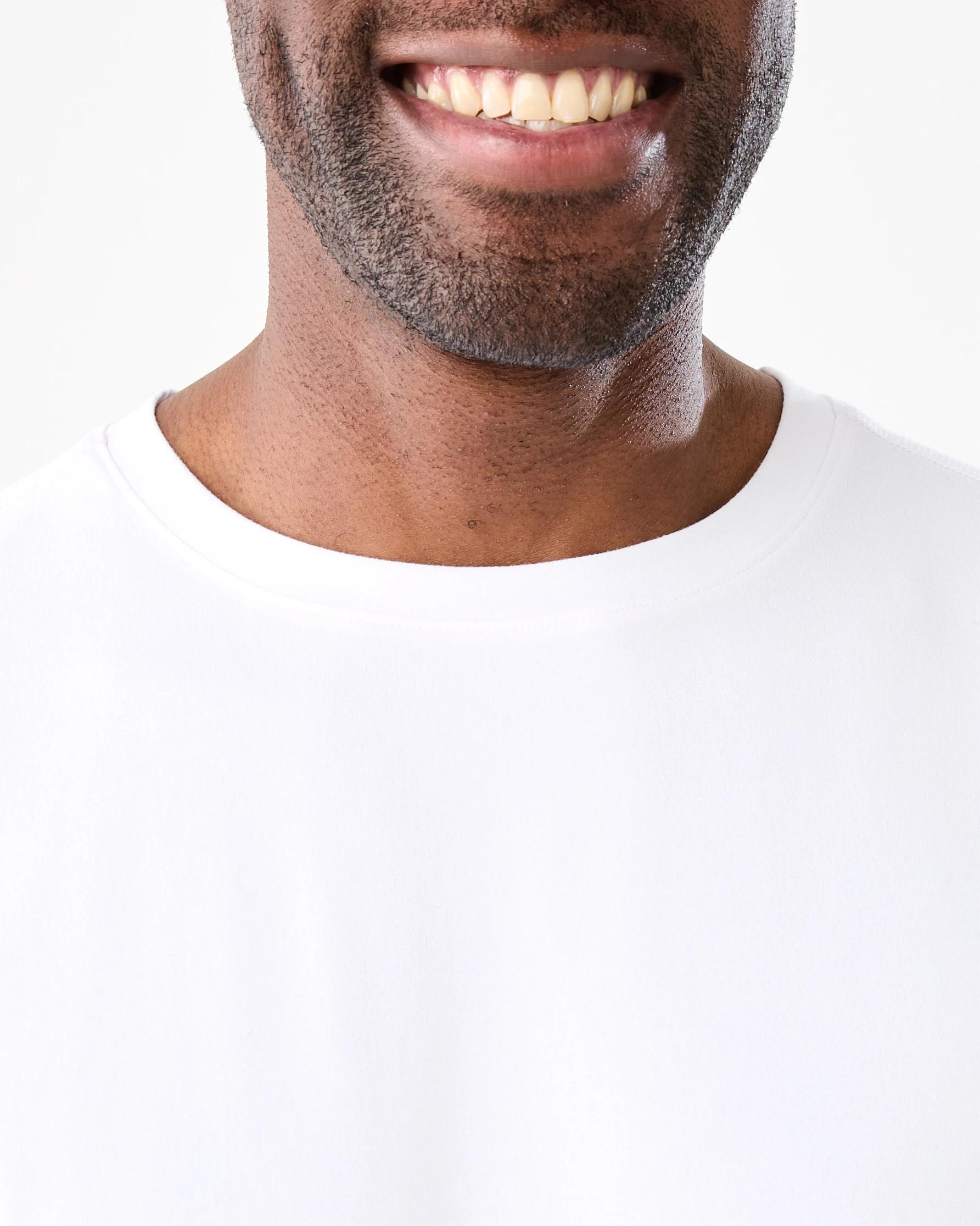 5 Active Mens Oversized Training T-shirt WHITE, 5 of 8